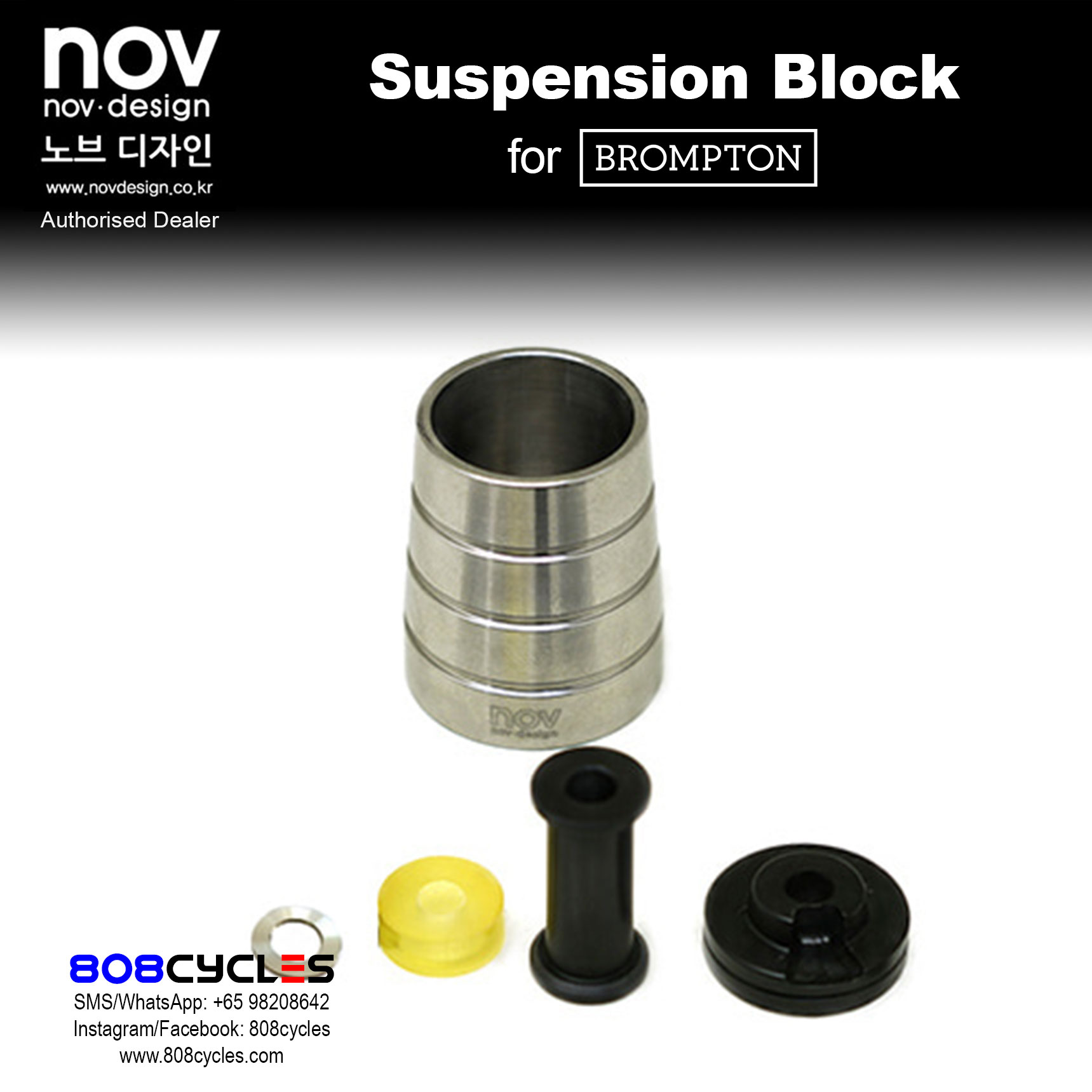 novdesign Racing Suspension Block for Brompton - Image 6