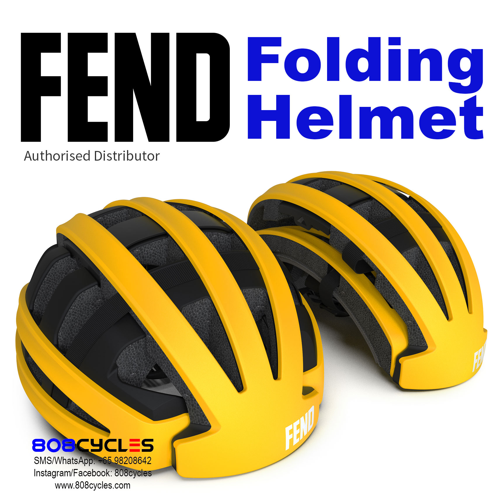 FEND Folding Helmet (Yellow) - Image 2