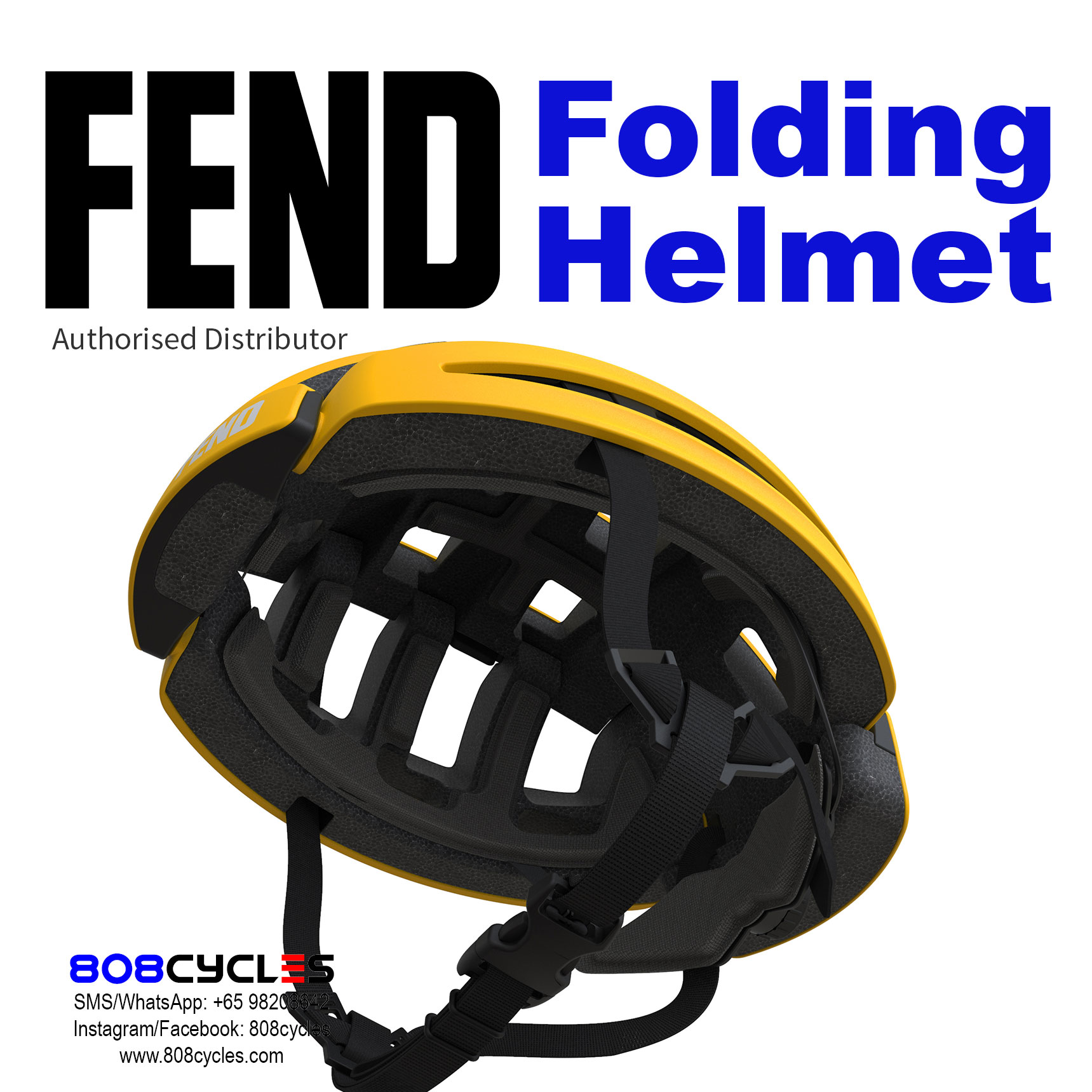 FEND Folding Helmet (Yellow) - Image 3