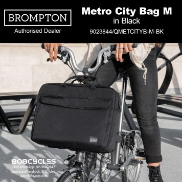 Brompton Metro City Bag Medium – Black (12L)