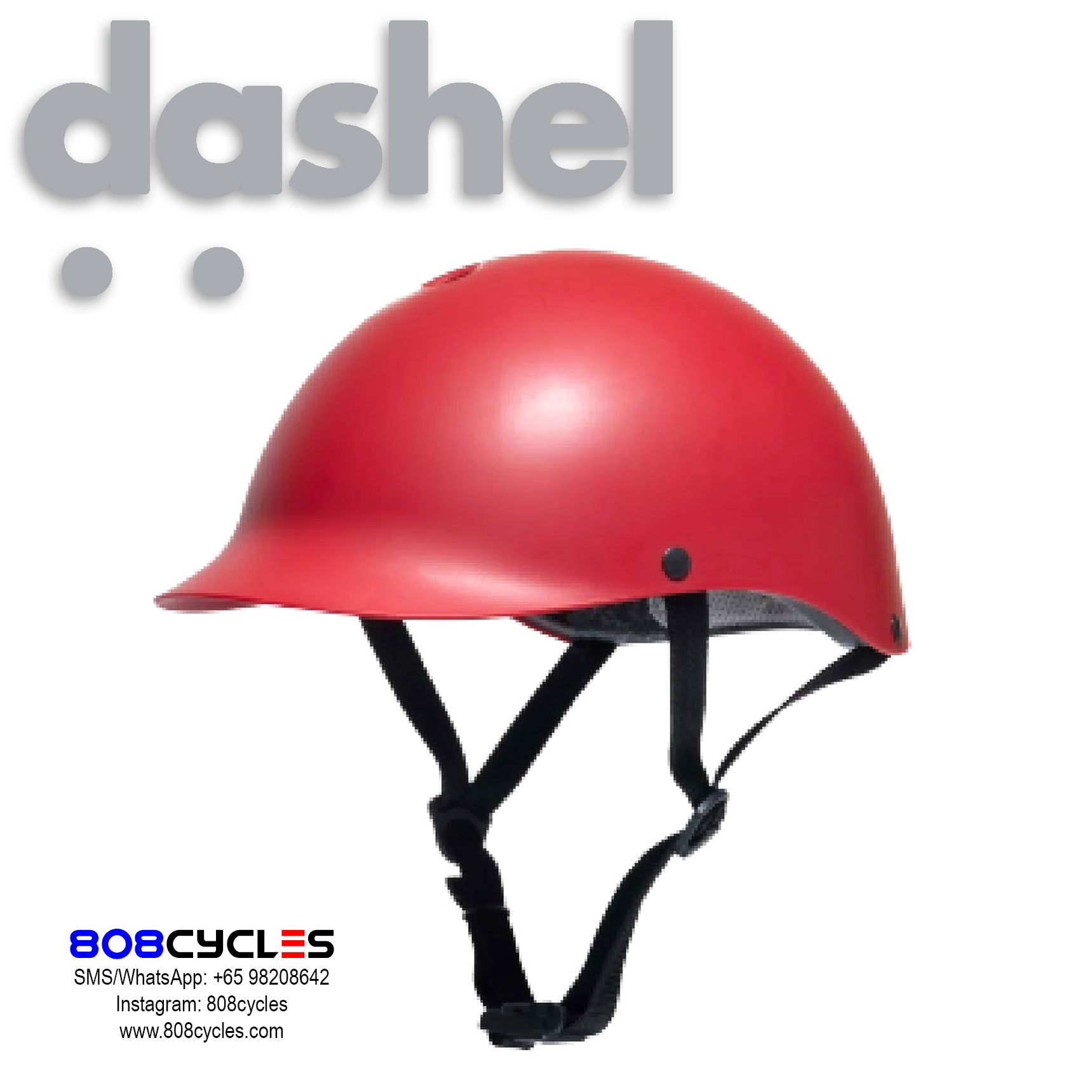 Dashel Urban Cycle Helmet - Red - Image 3