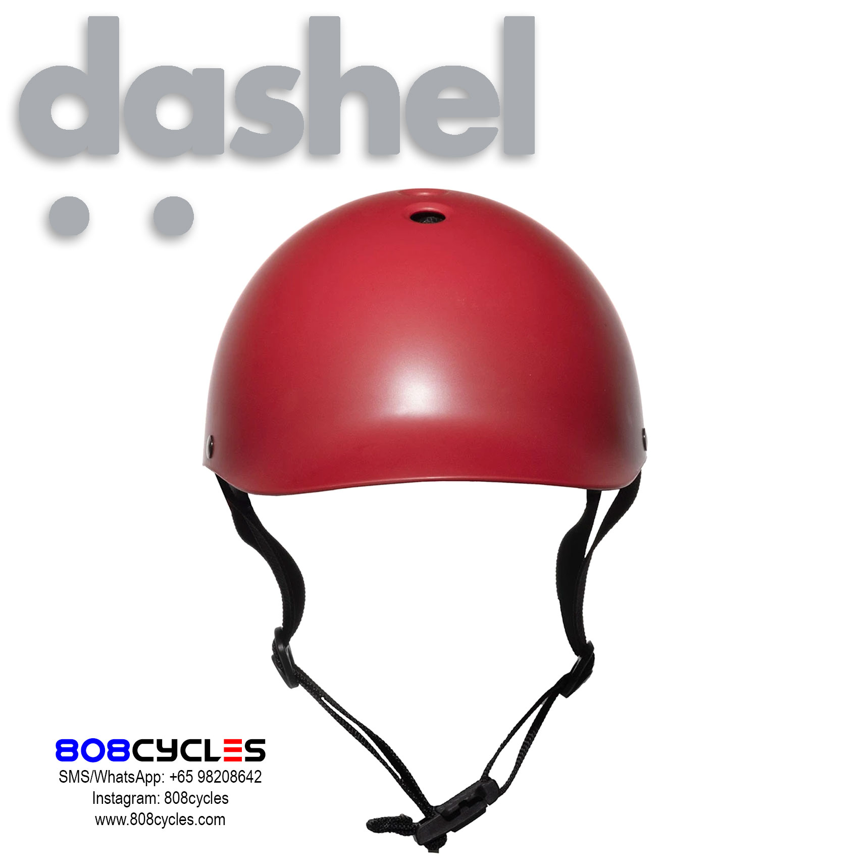 Dashel Urban Cycle Helmet - Red - Image 4