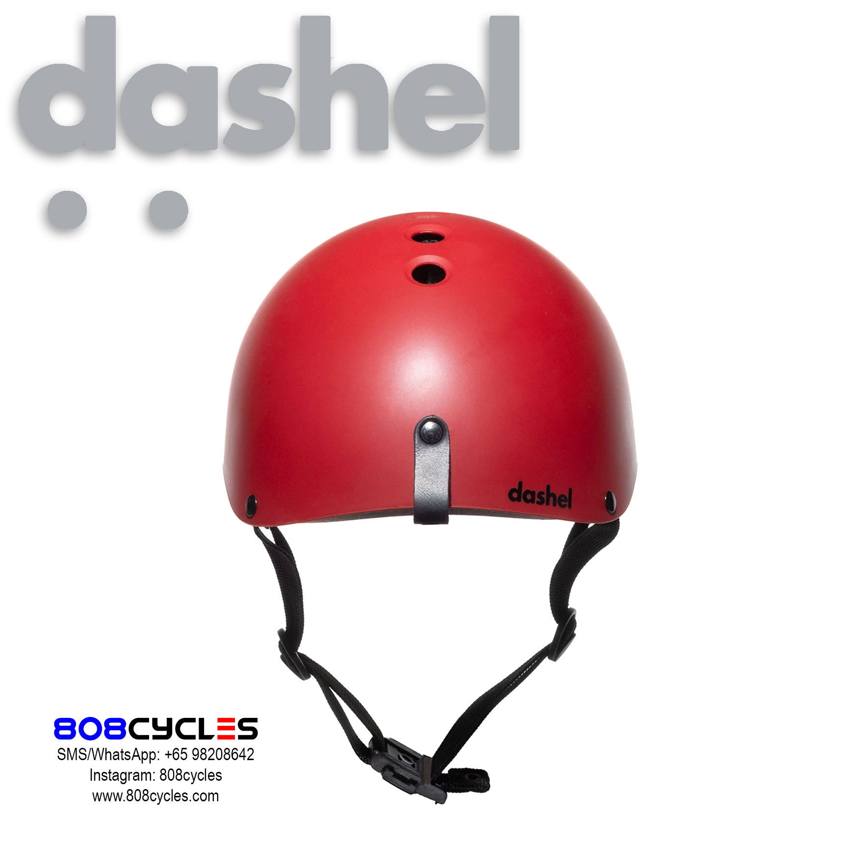 Dashel Urban Cycle Helmet - Red - Image 5