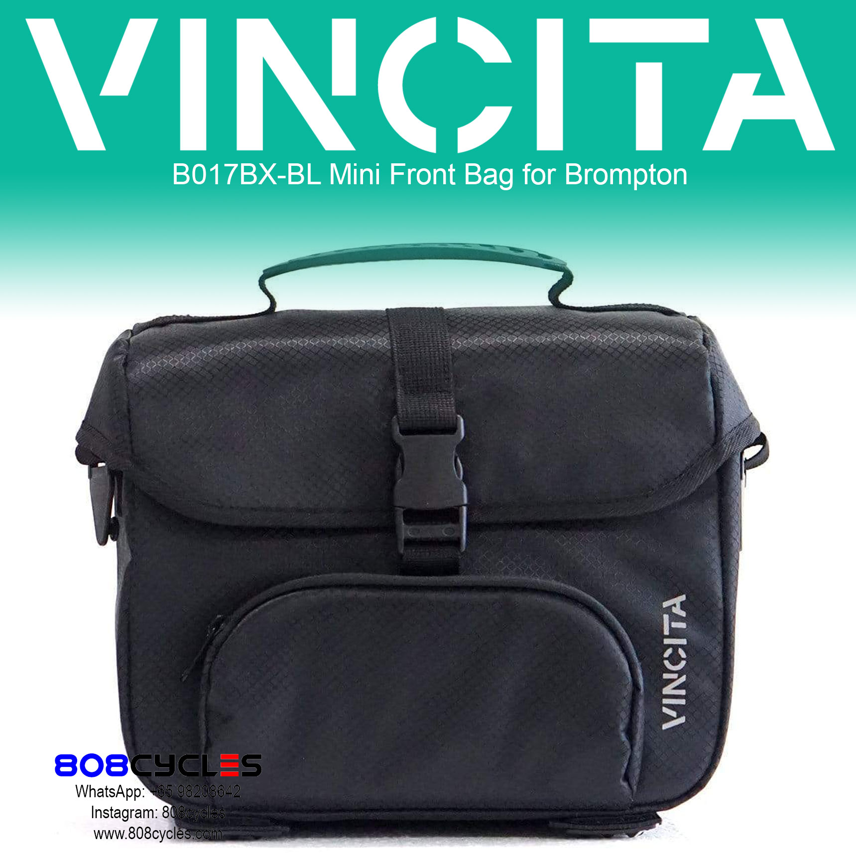 Vincita B017BX Mini Front Bag – 808 Cycles