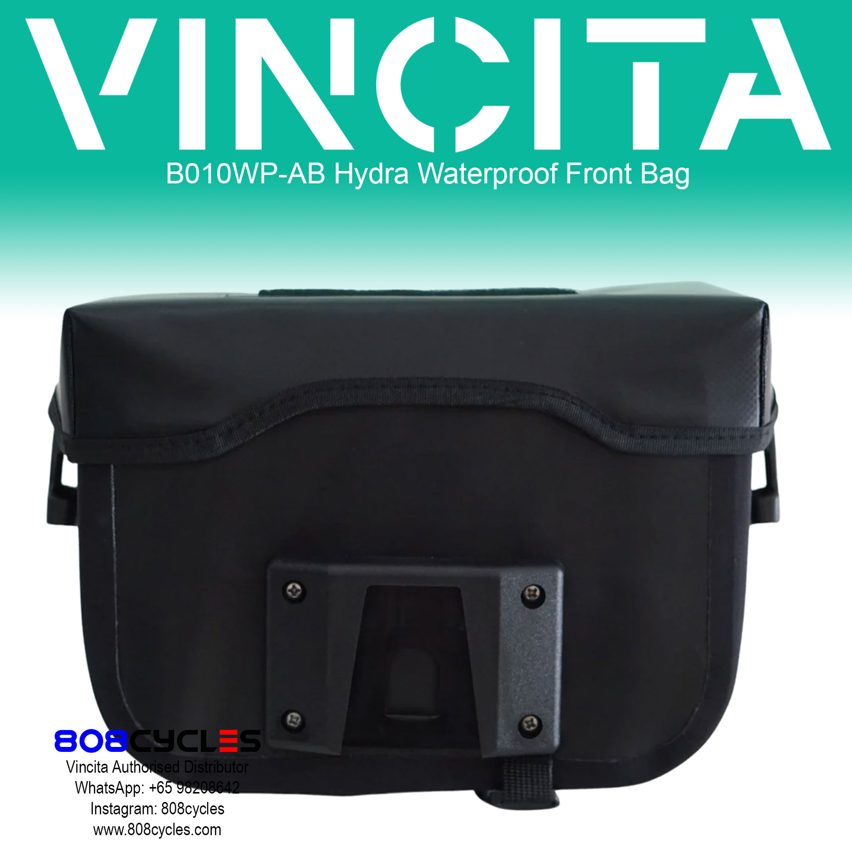 Vincita B010WP-AB-BL Hydra Front Bag Waterproof - Image 3
