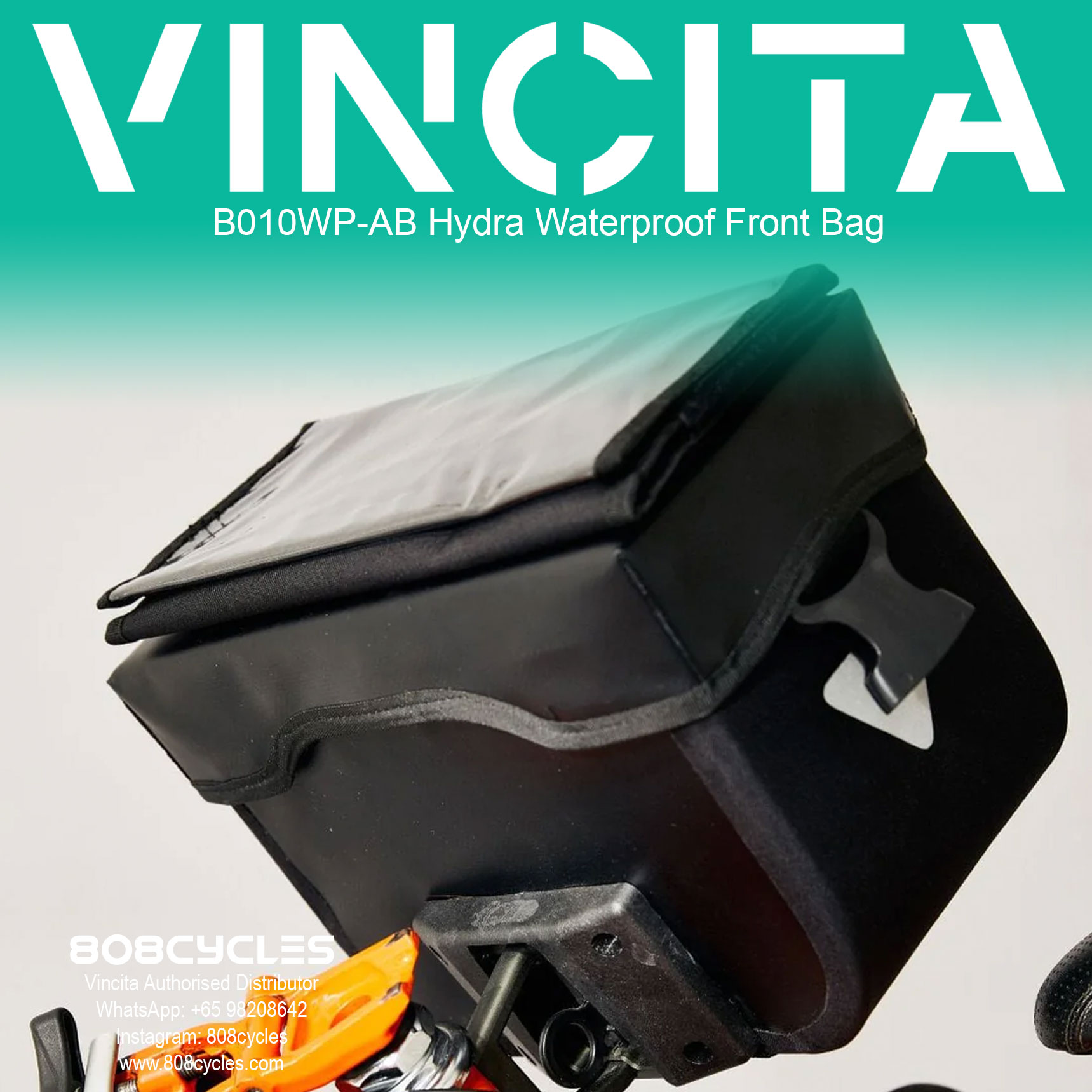 Vincita B010WP-AB-BL Hydra Front Bag Waterproof - Image 6