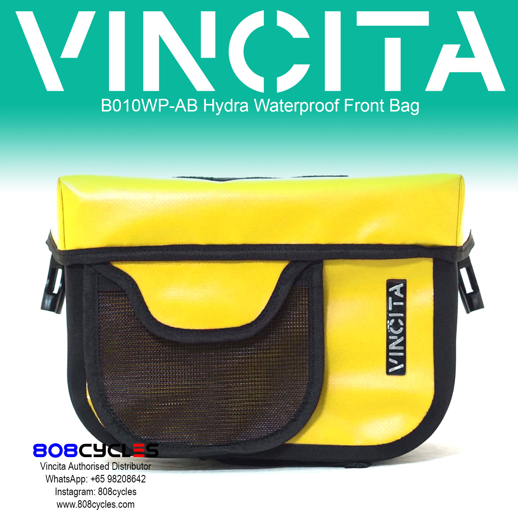 Vincita B010WP-AB-BL Hydra Front Bag Waterproof - Image 10