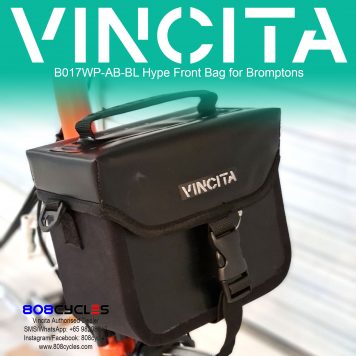 Vincita B017WP-AB-BL Hype Small Front Bag Waterproof (Black)