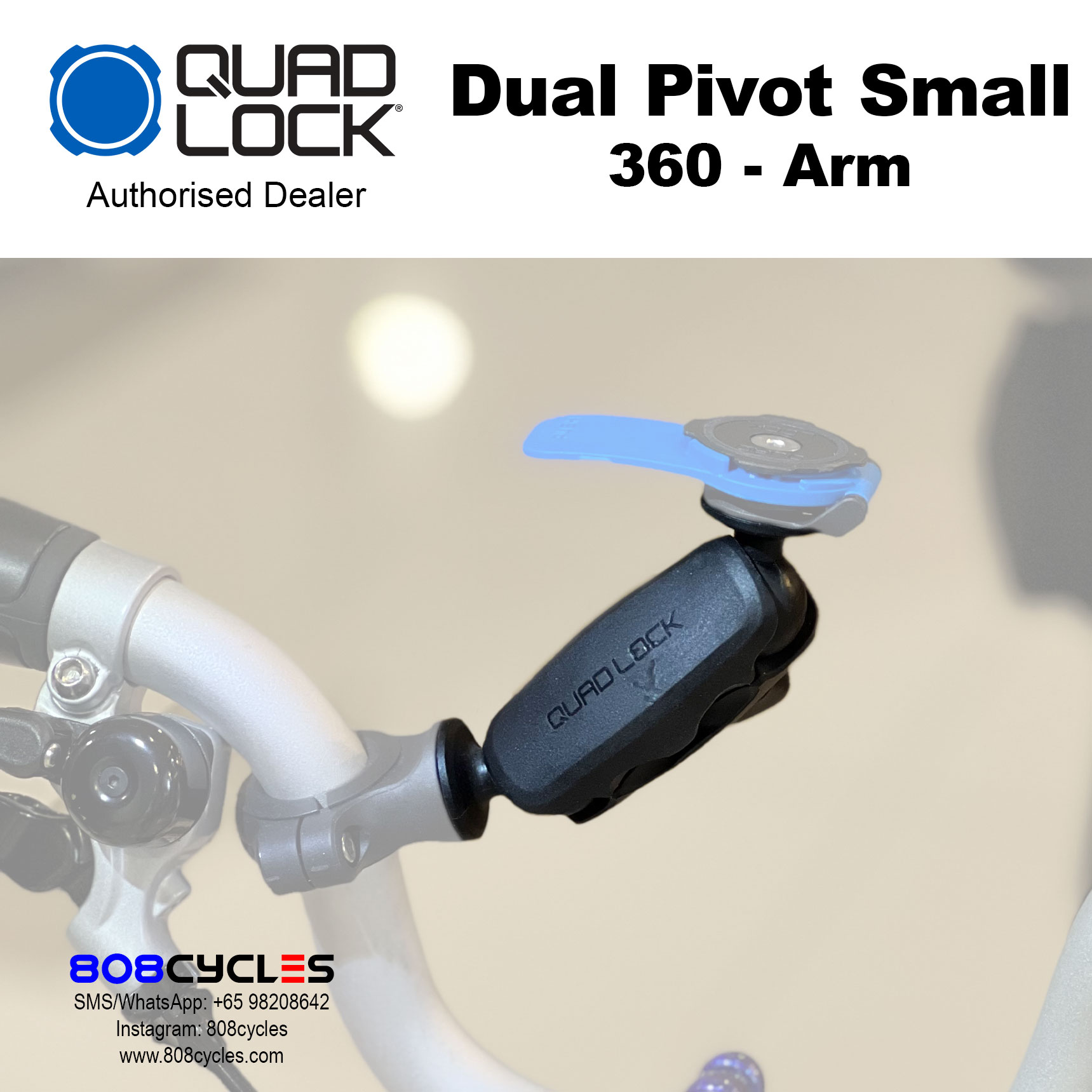 Quad Lock 360 Arm - Dual Pivot Small - Image 3