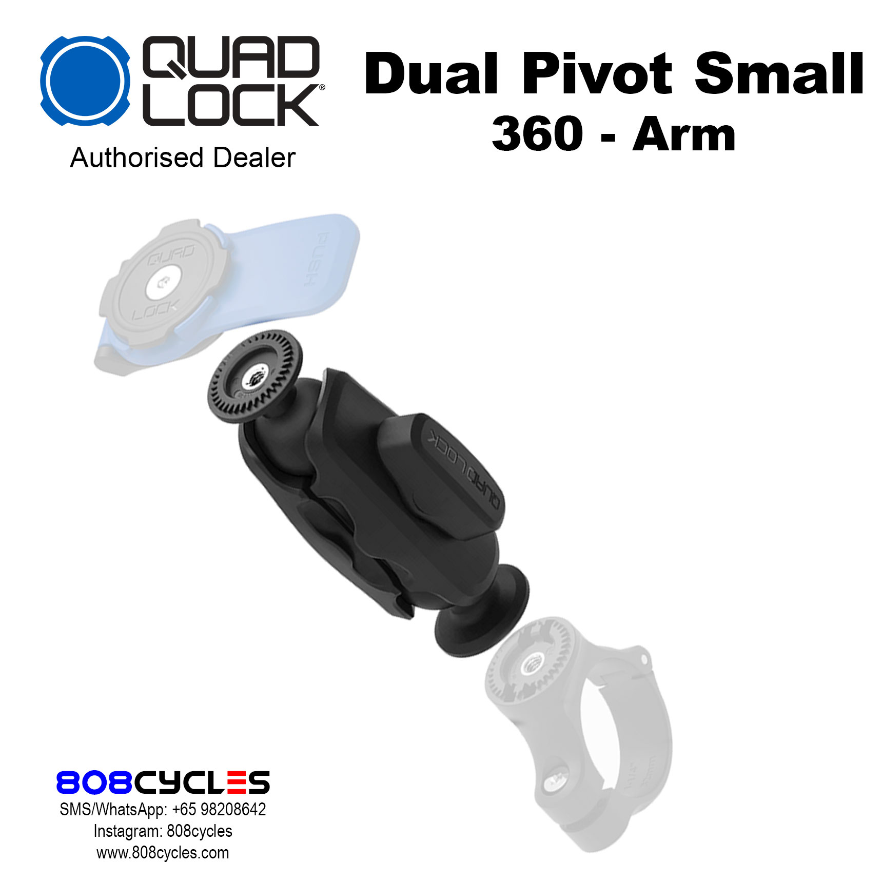 Quad Lock 360 Arm - Dual Pivot Small - Image 4