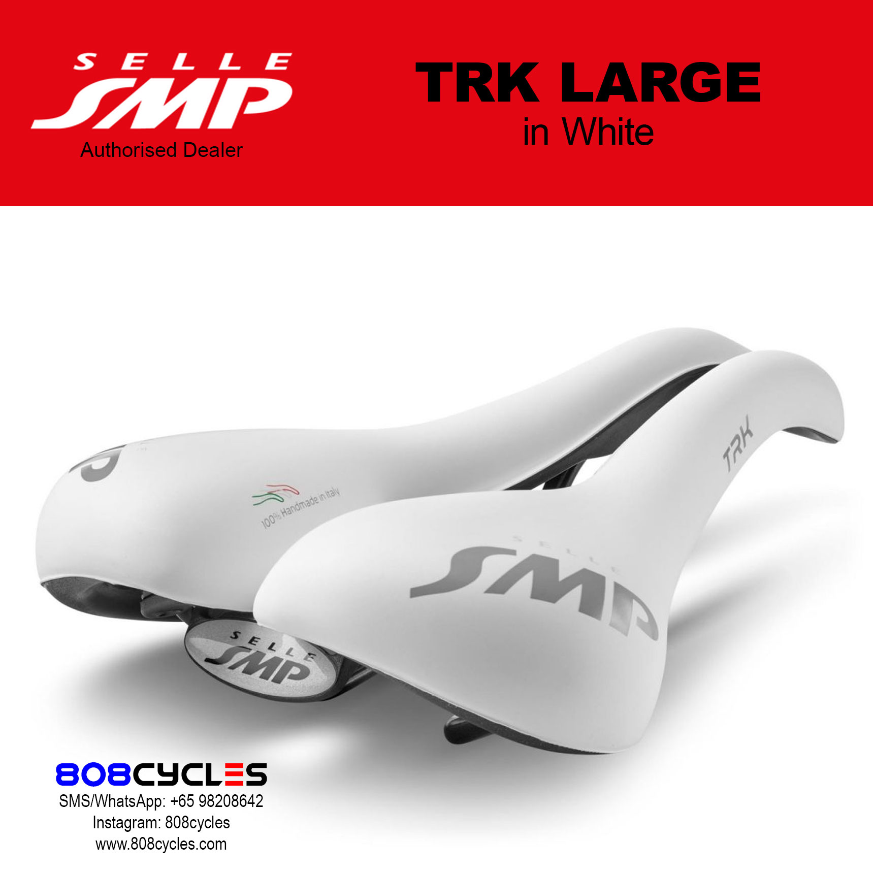 Selle SMP TRK Large WHITE