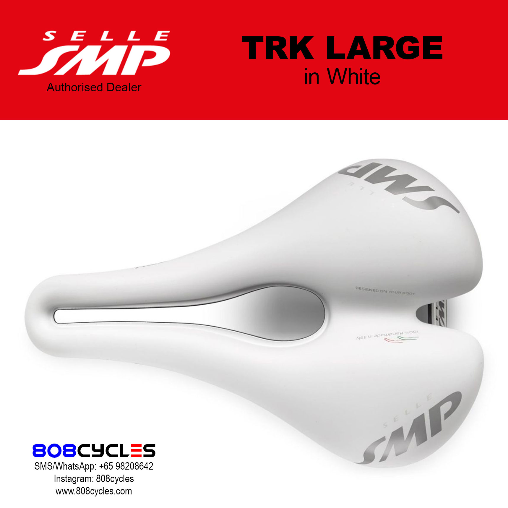 Selle SMP TRK Large WHITE - Image 4