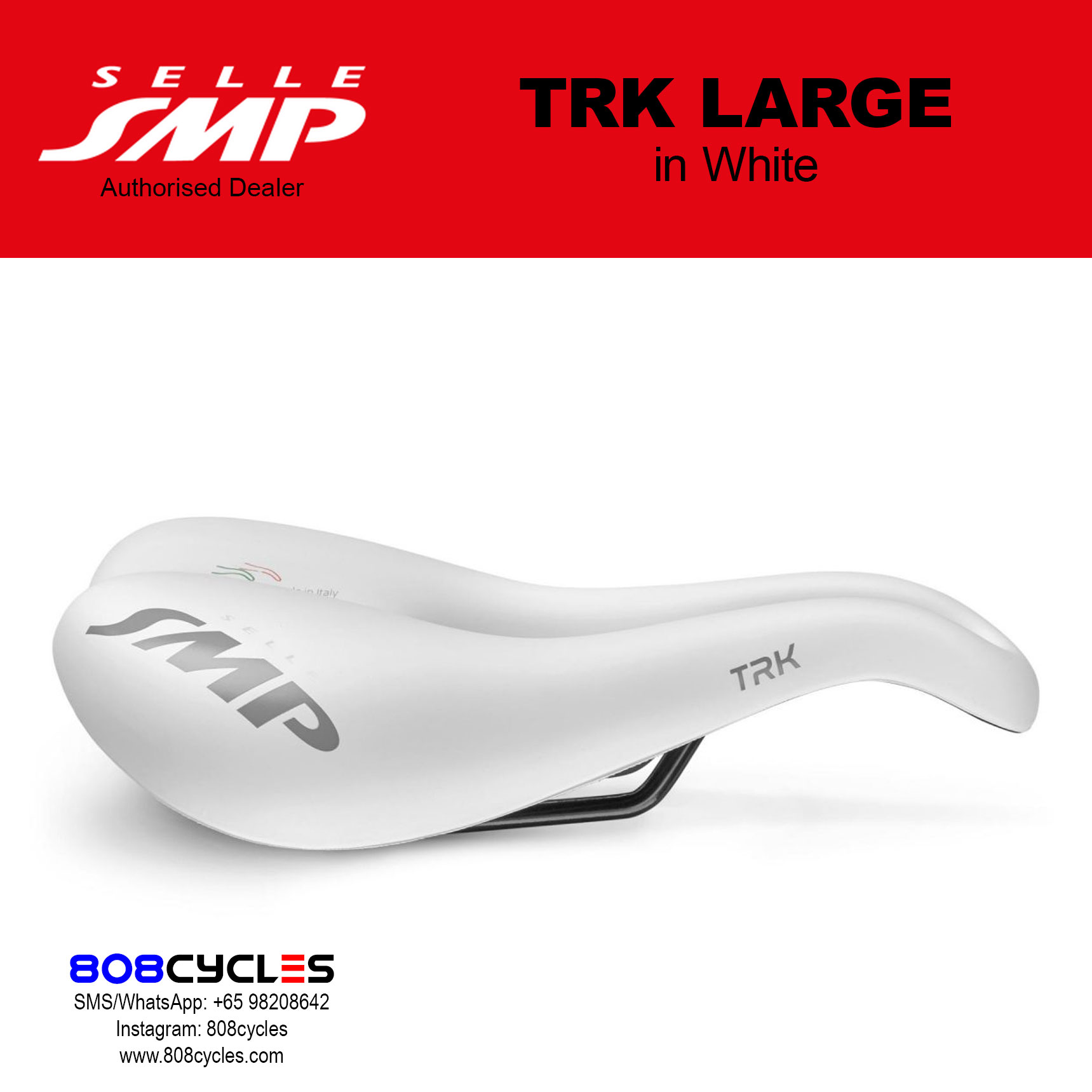 Selle SMP TRK Large WHITE - Image 5