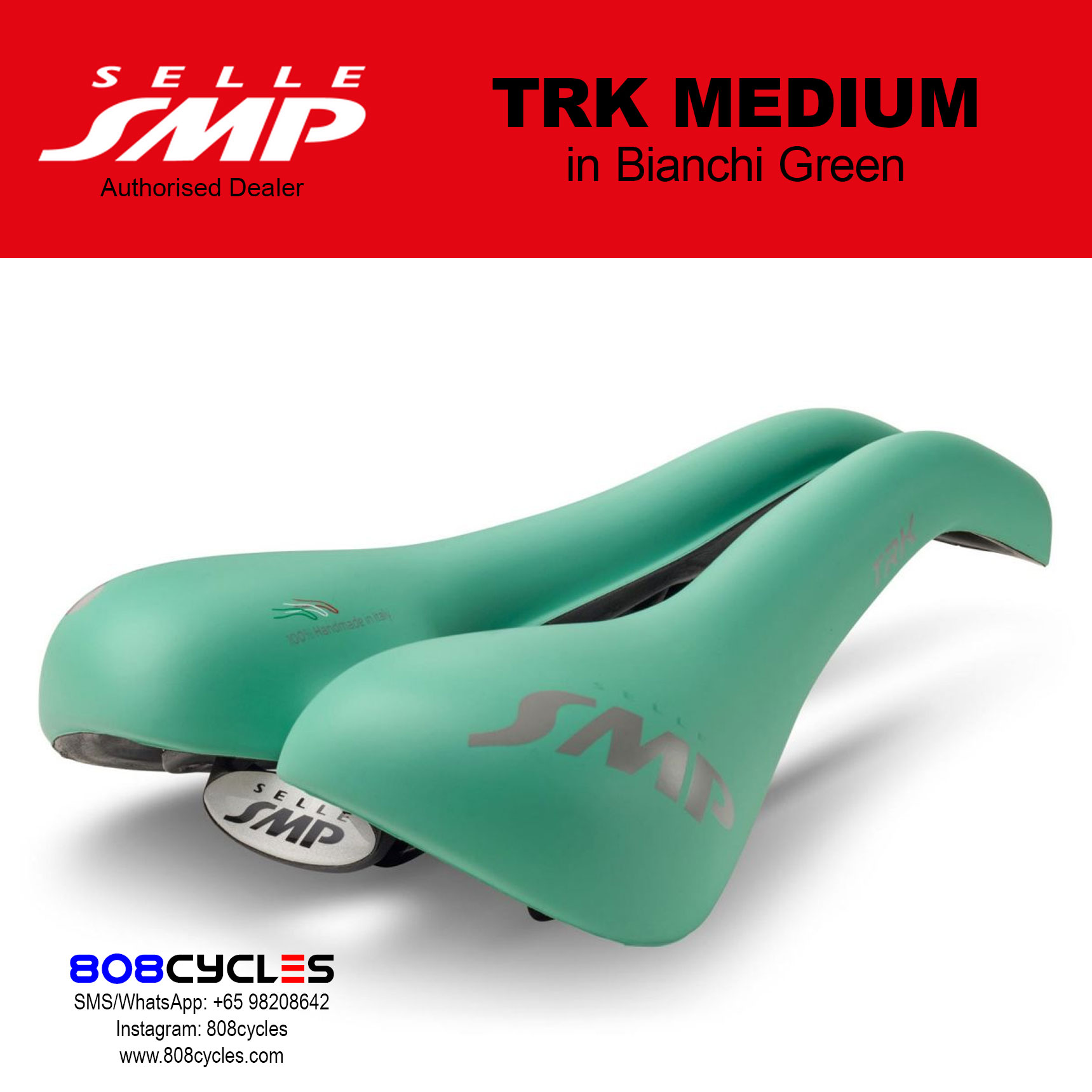 Selle SMP TRK Medium BIANCHI GREEN