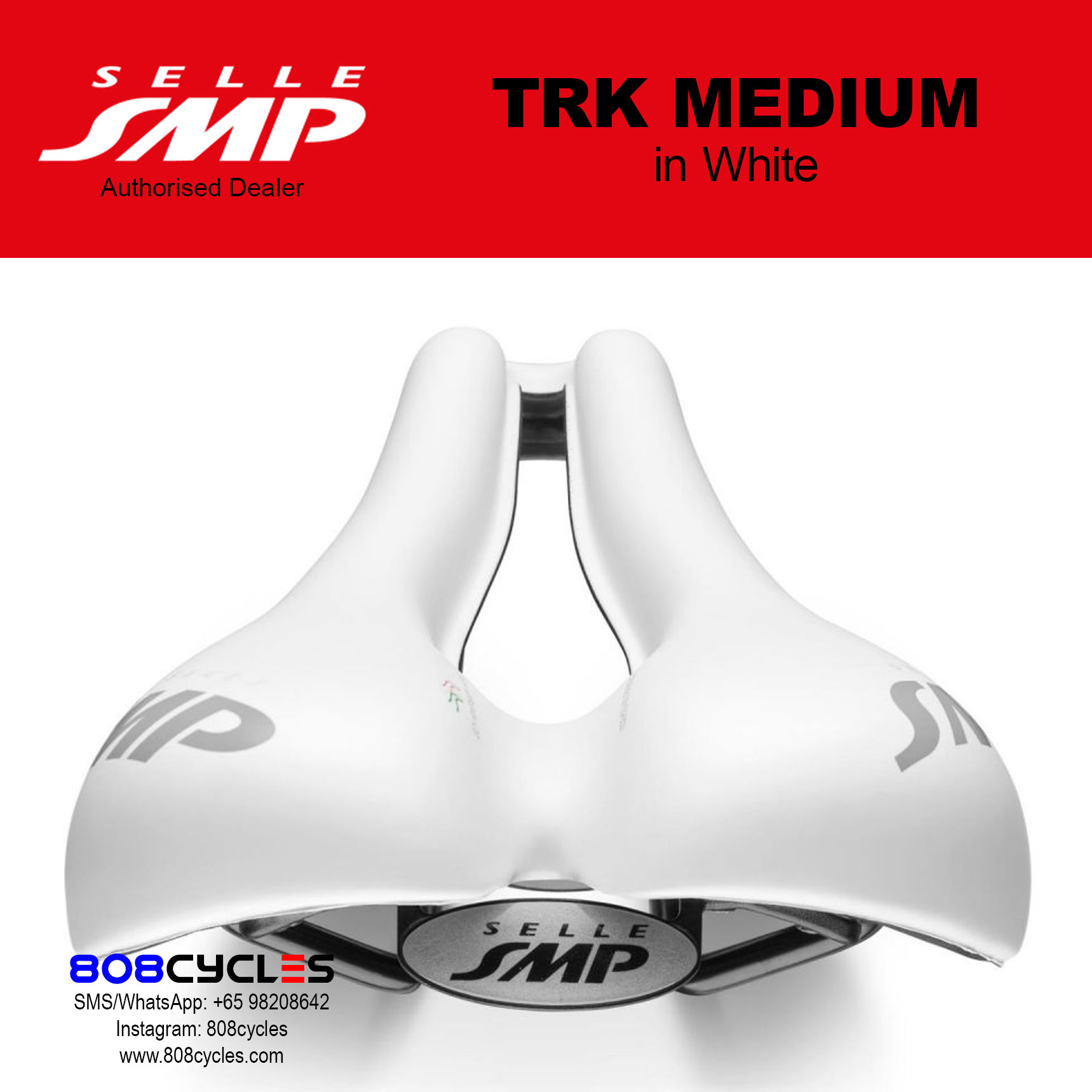 Selle SMP TRK Medium WHITE - Image 3