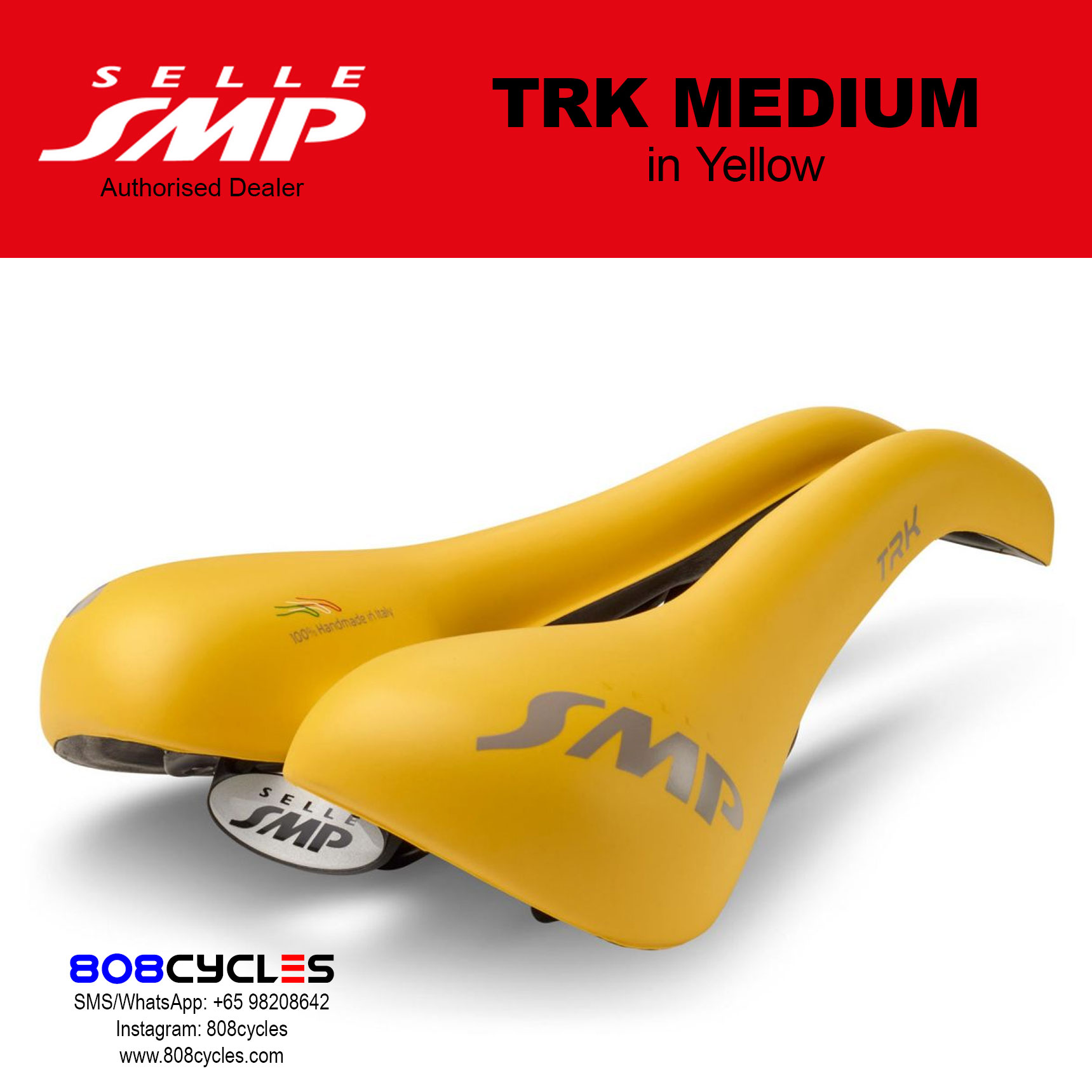 Selle SMP TRK Medium YELLOW | 808 Cycles