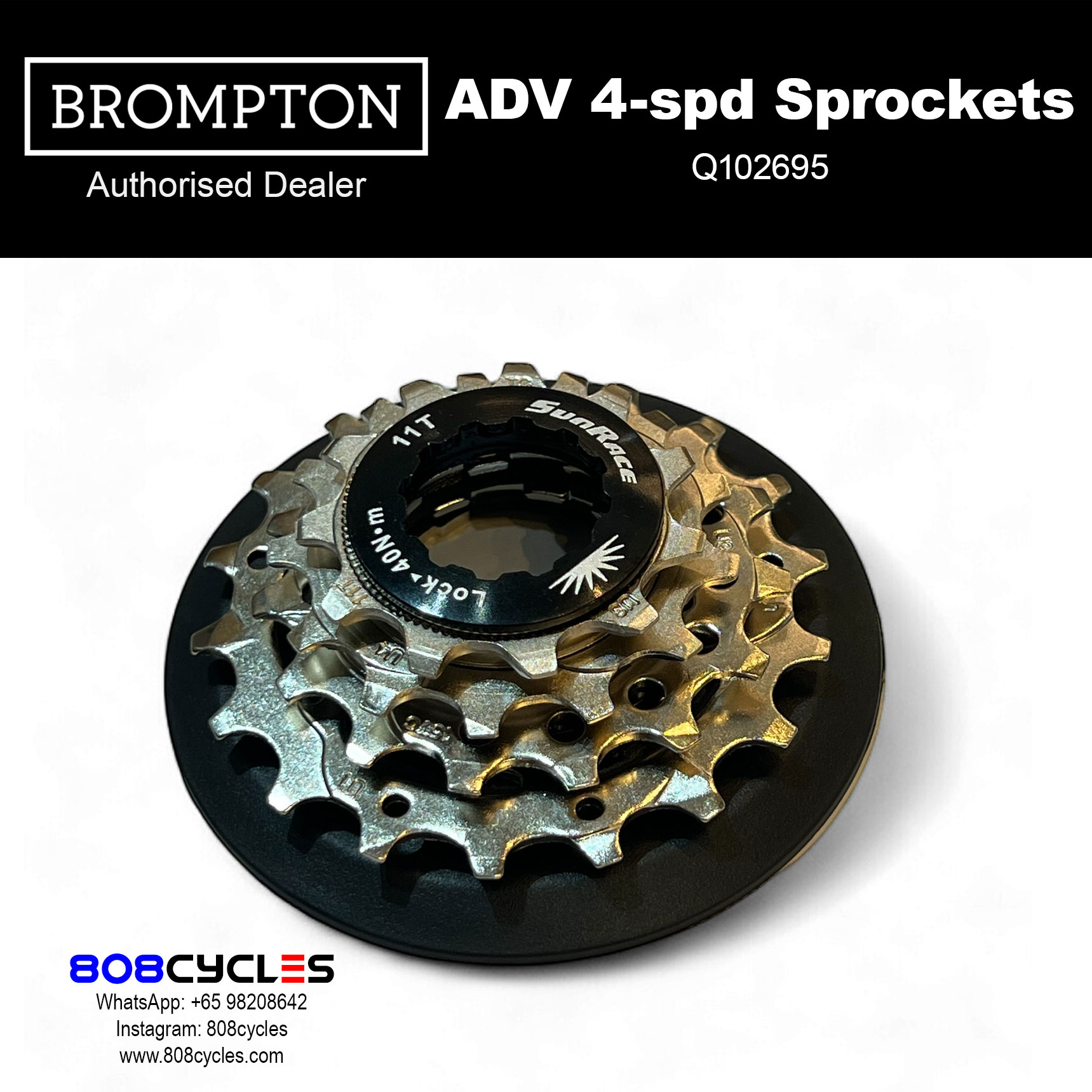 BROMPTON Advance 4-Speed Sprocket Set Q102695 - Image 3