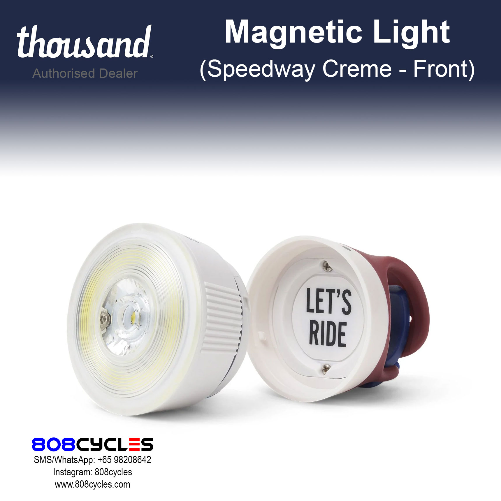 Thousand Traveler Magnetic Light - Speedway Creme - Image 14