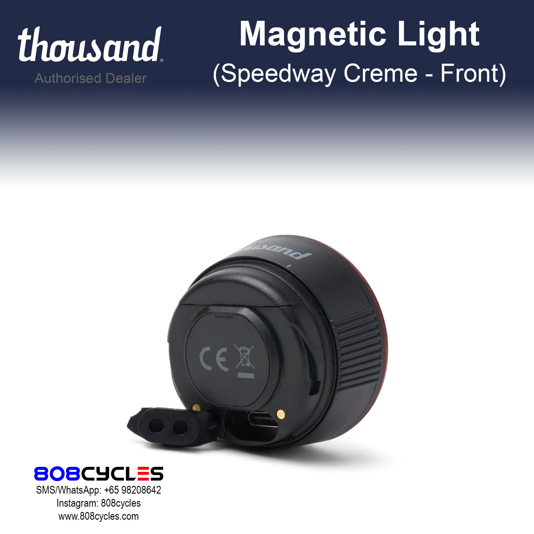 Thousand Traveler Magnetic Light - Speedway Creme - Image 2
