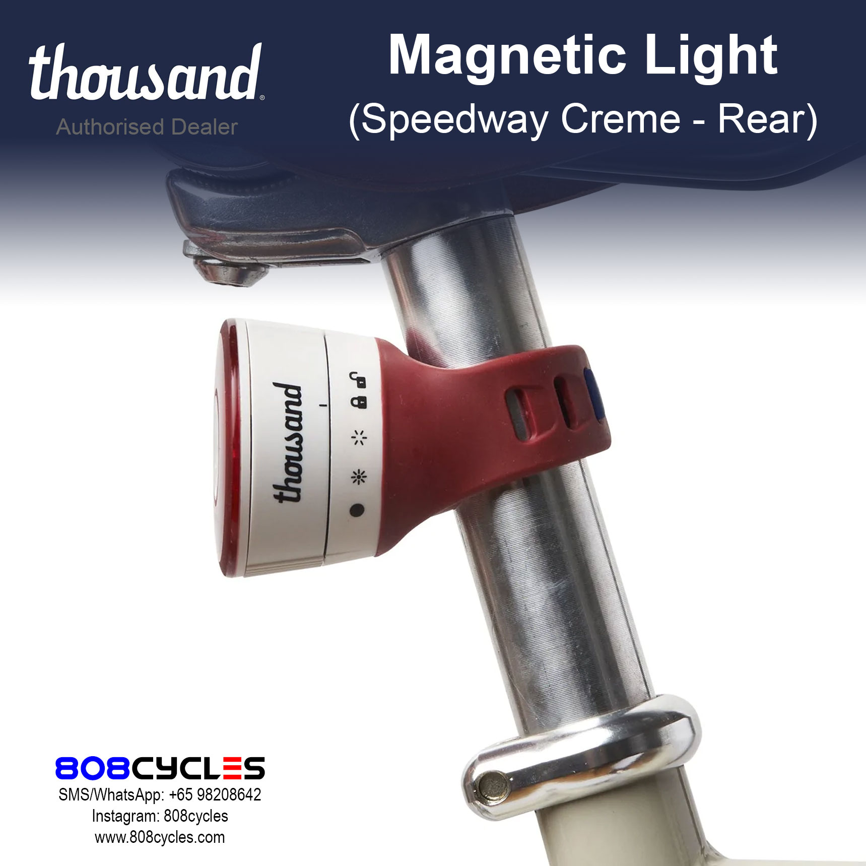 Thousand Traveler Magnetic Light - Speedway Creme - Image 6