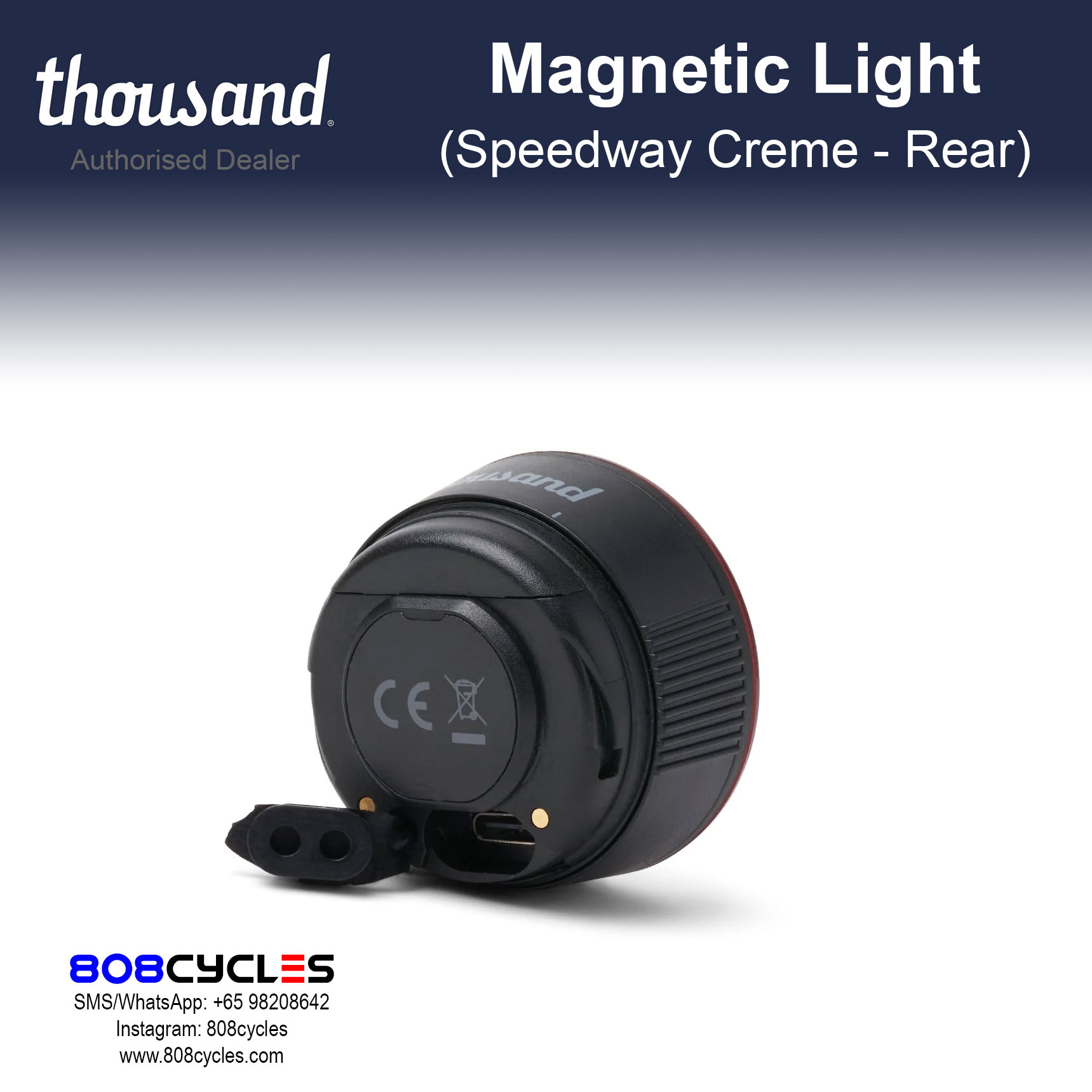 Thousand Traveler Magnetic Light - Speedway Creme - Image 8