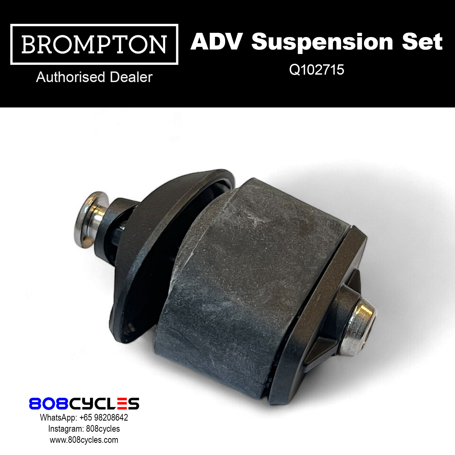 Brompton Advance Suspension Block Set + Fittings Q102715