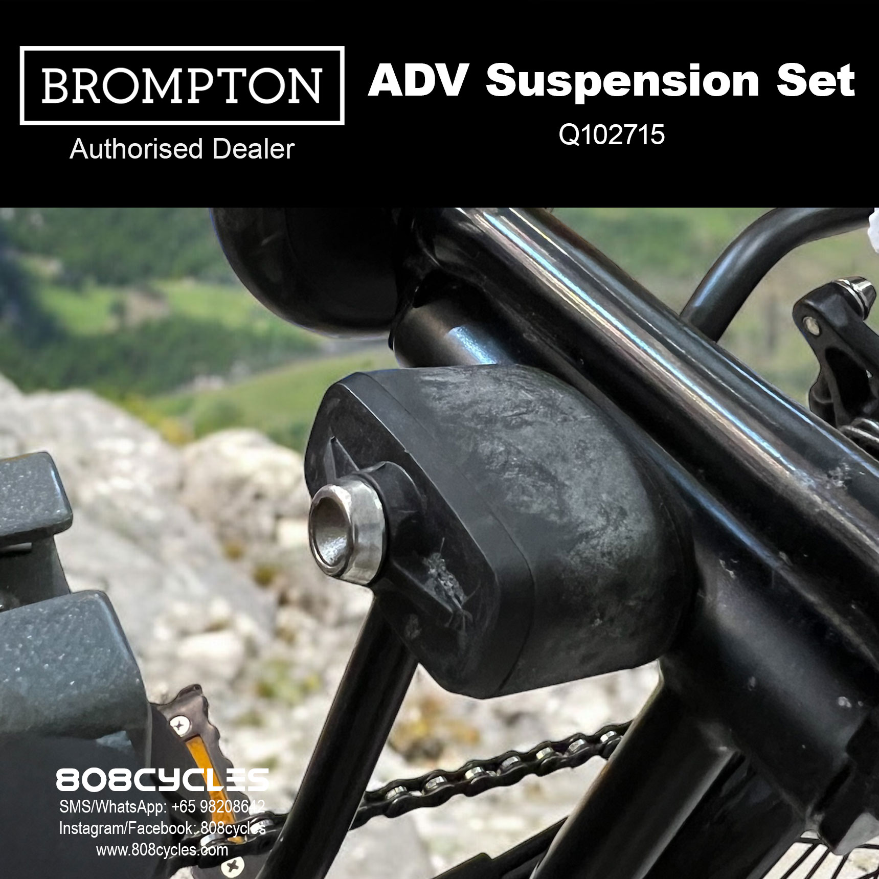 Brompton Advance Suspension Block Set + Fittings Q102715 - Image 2