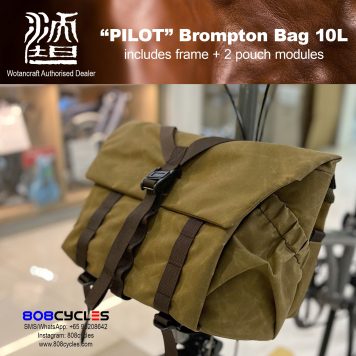 Wotancraft "Pilot" Brompton Bag 10L with 2 pouch modules