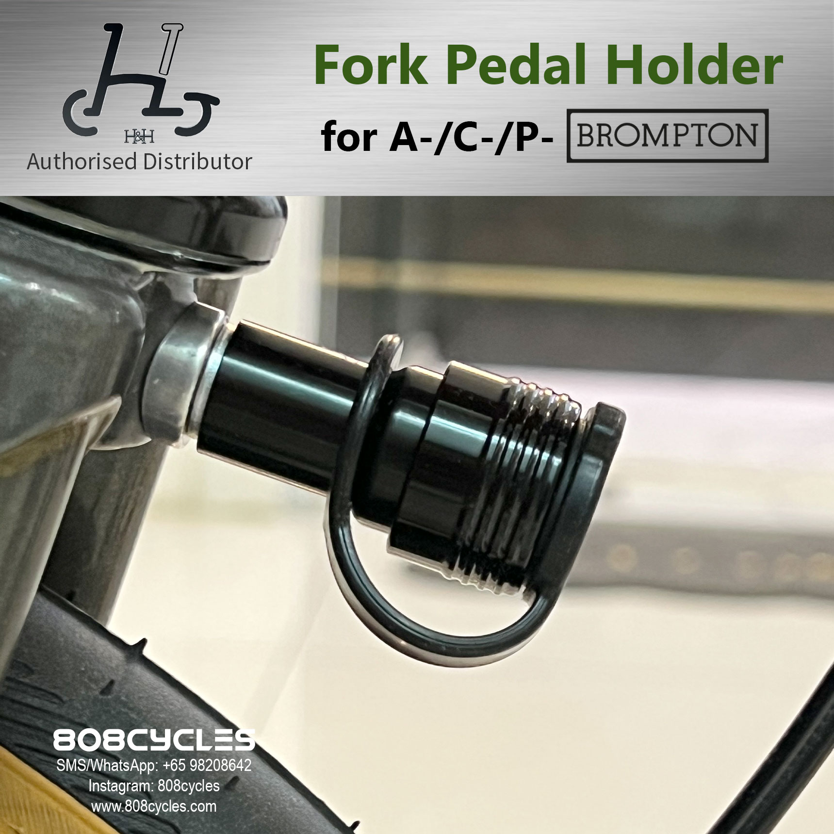 H&H Pedal Holder on Fork - Image 4