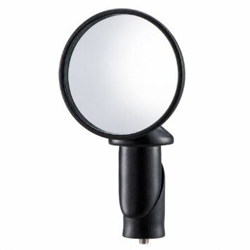 Cateye BM-45 black bar-end bicycle mirror on white background