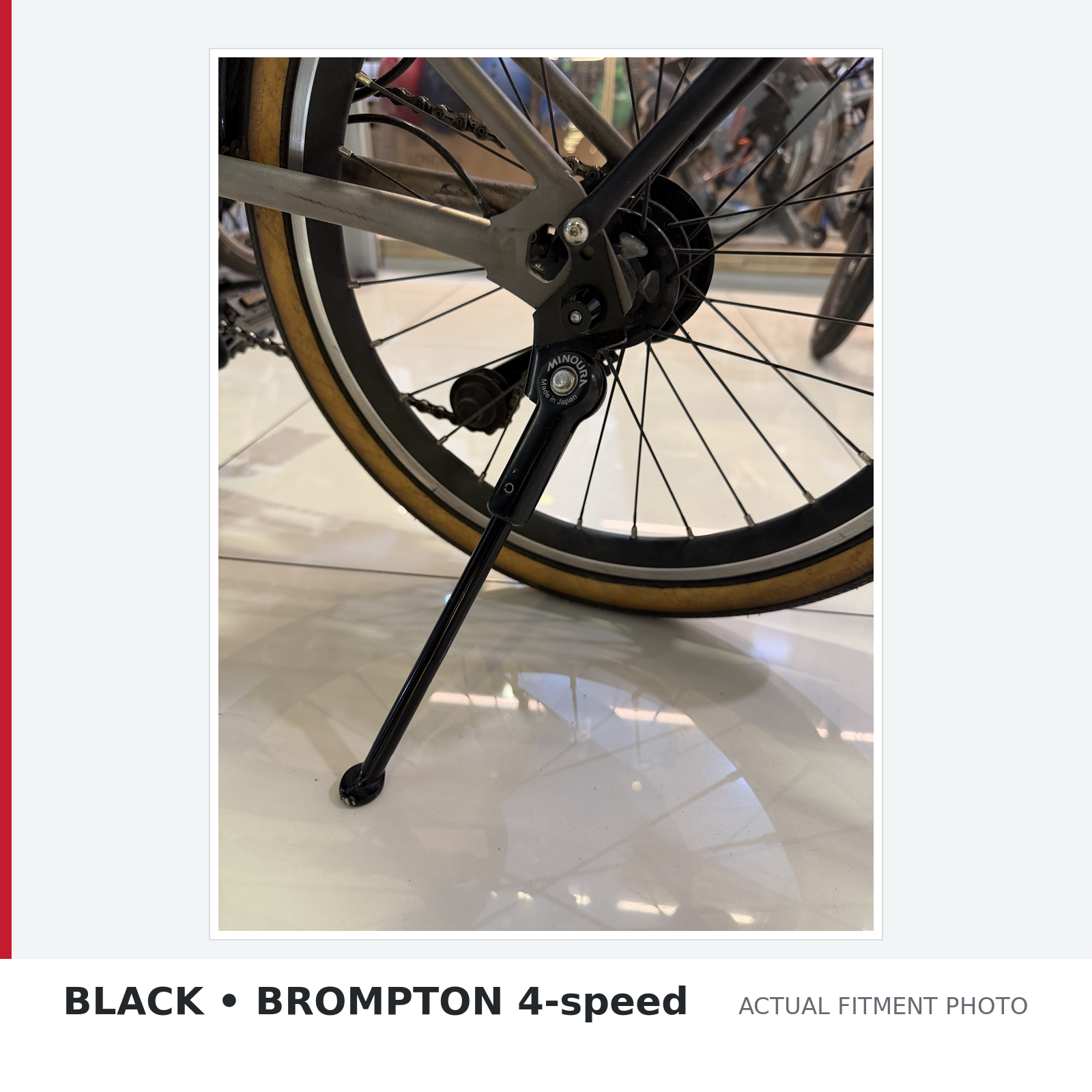 Minoura SL-MV3 Kickstand for Brompton A/C/P/T Lines - Image 2