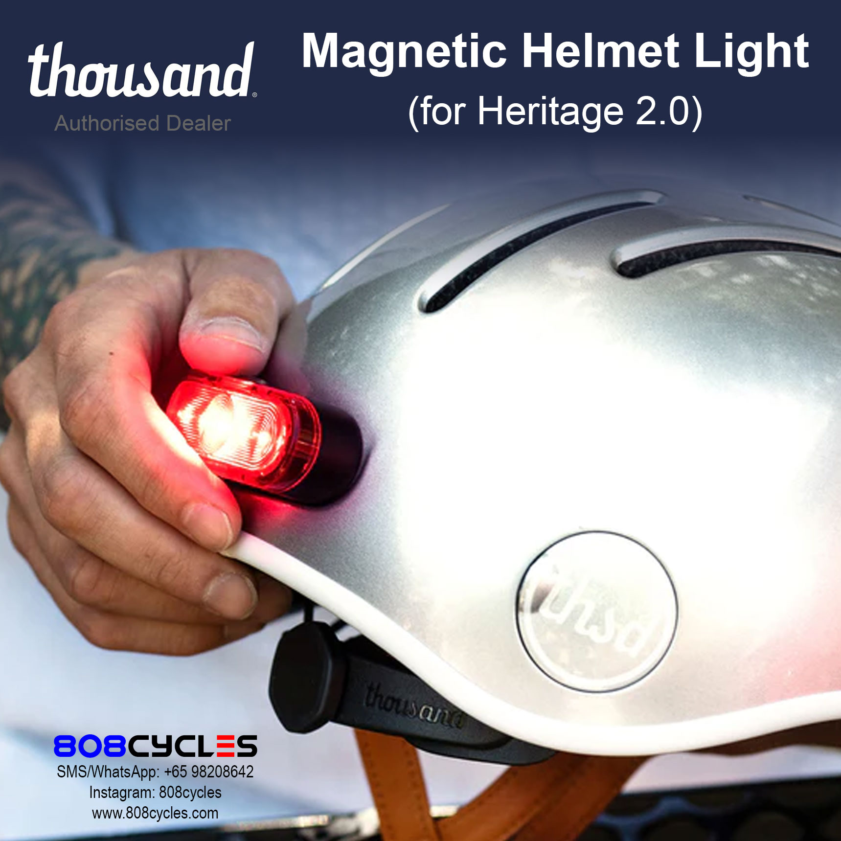 Thousand Magnetic Helmet Light