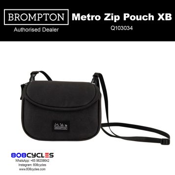Brompton Metro Zip Pouch XB – Black (Q103034)