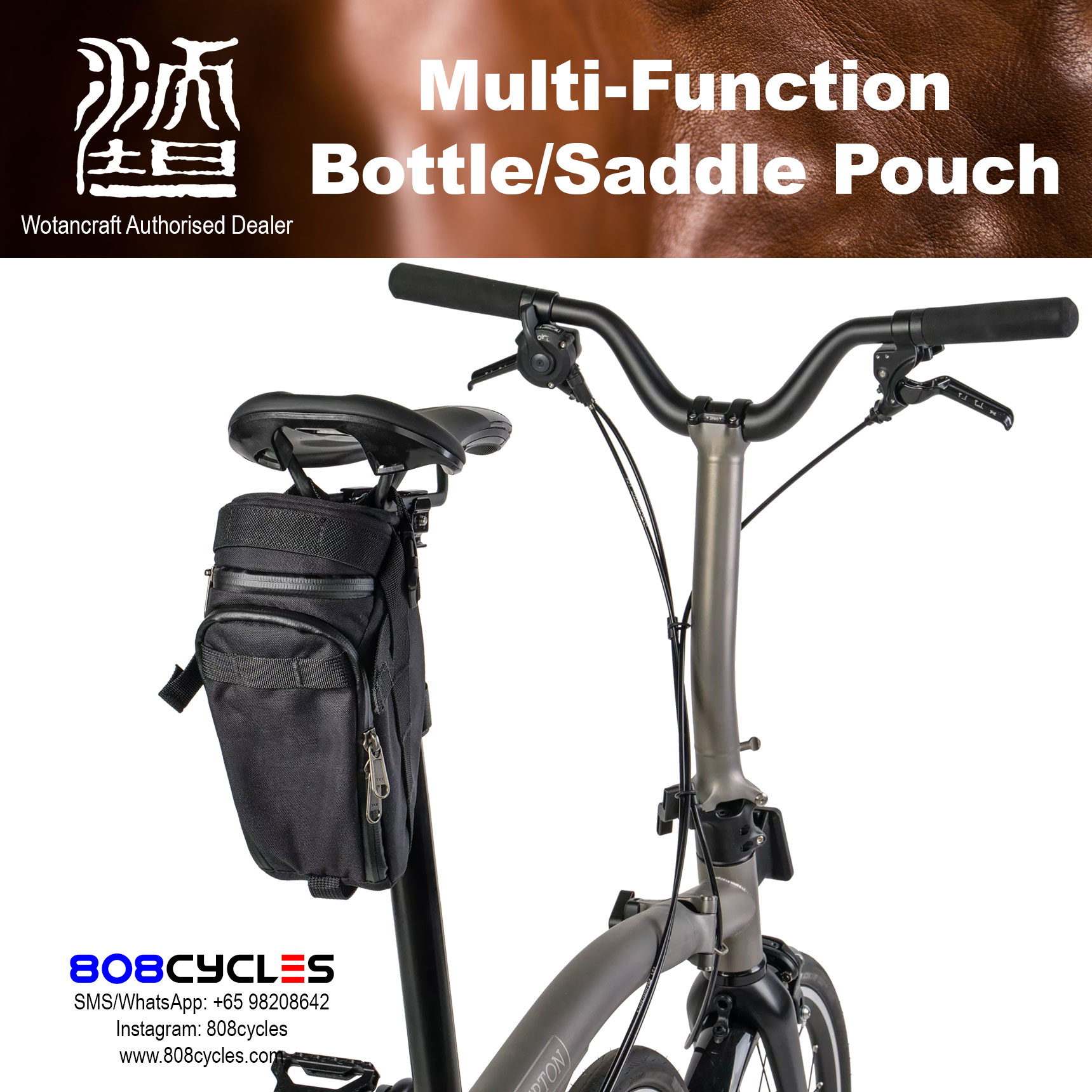 Wotancraft Multi-Function Bottle Saddle Pouch - Image 12