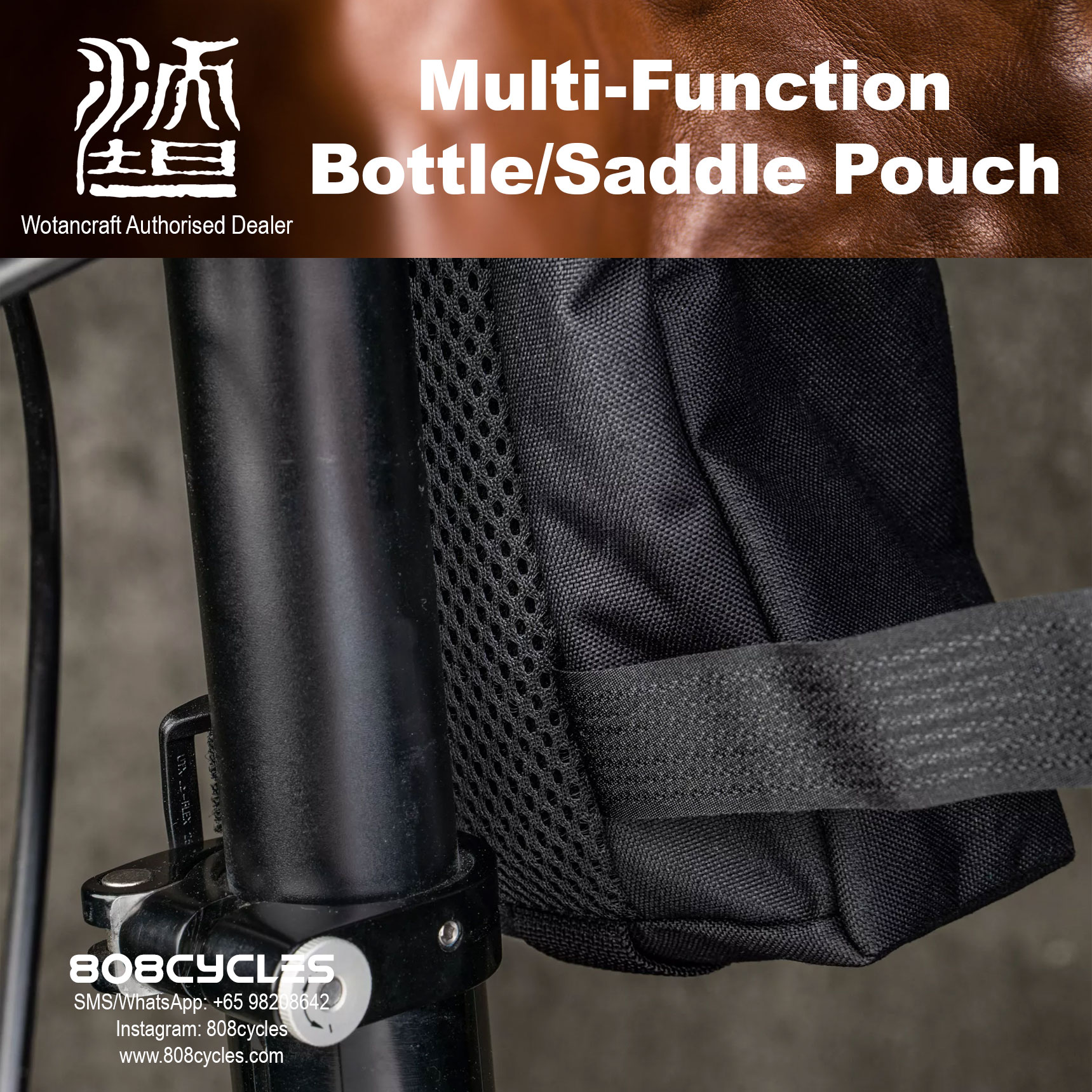 Wotancraft Multi-Function Bottle Saddle Pouch - Image 9