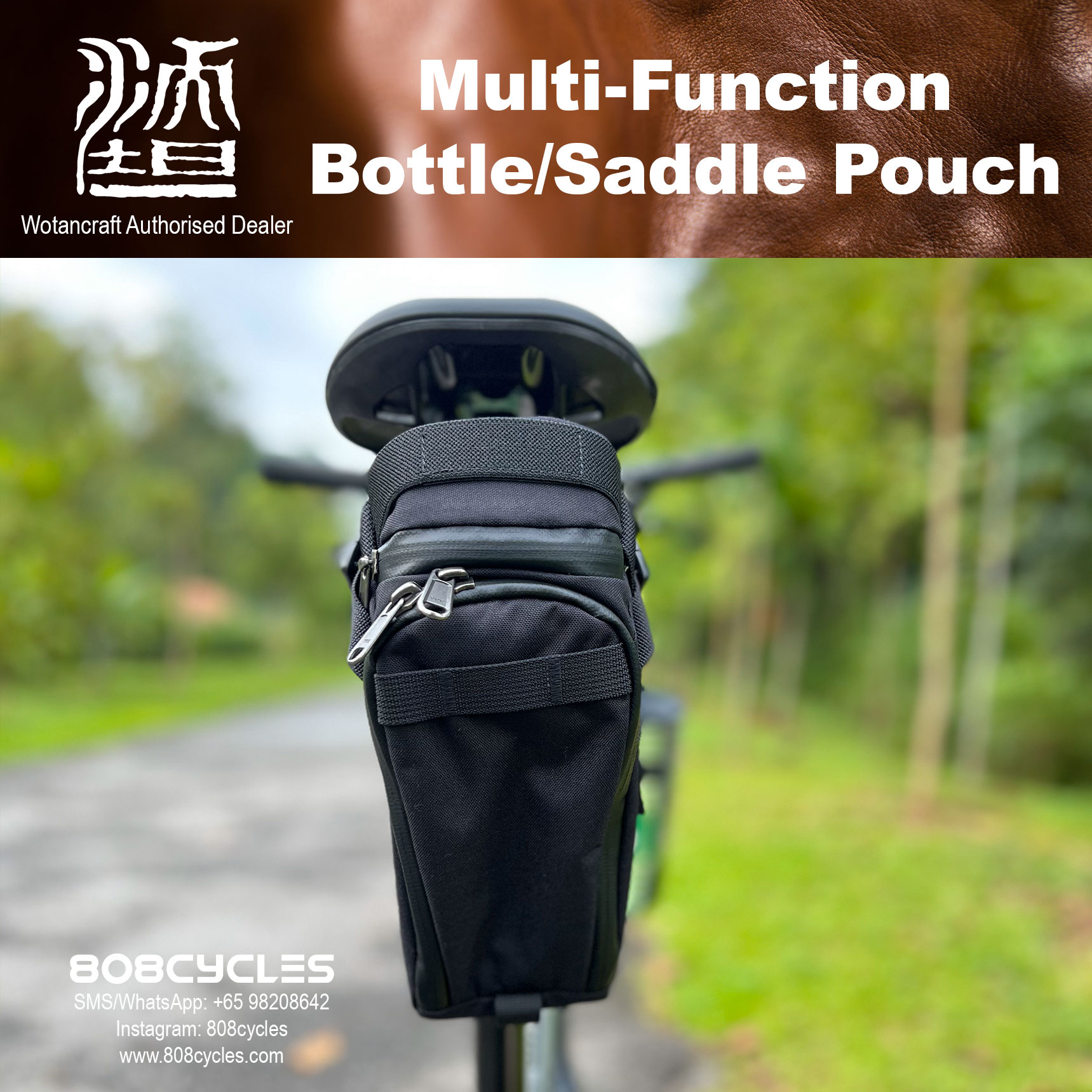 Wotancraft Multi-Function Bottle Saddle Pouch - Image 2
