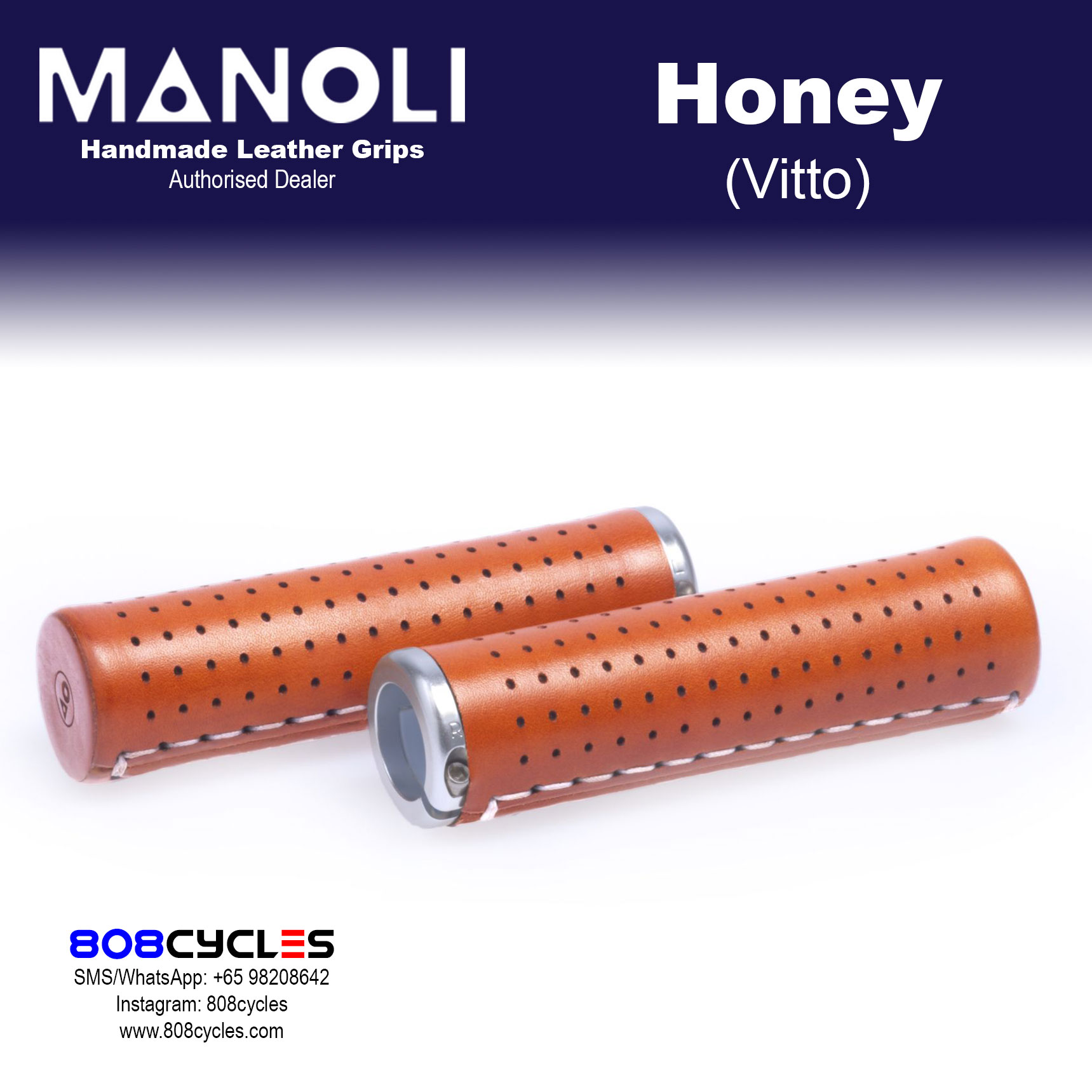 Manoli Leather Grips - Vitto Honey - Image 6