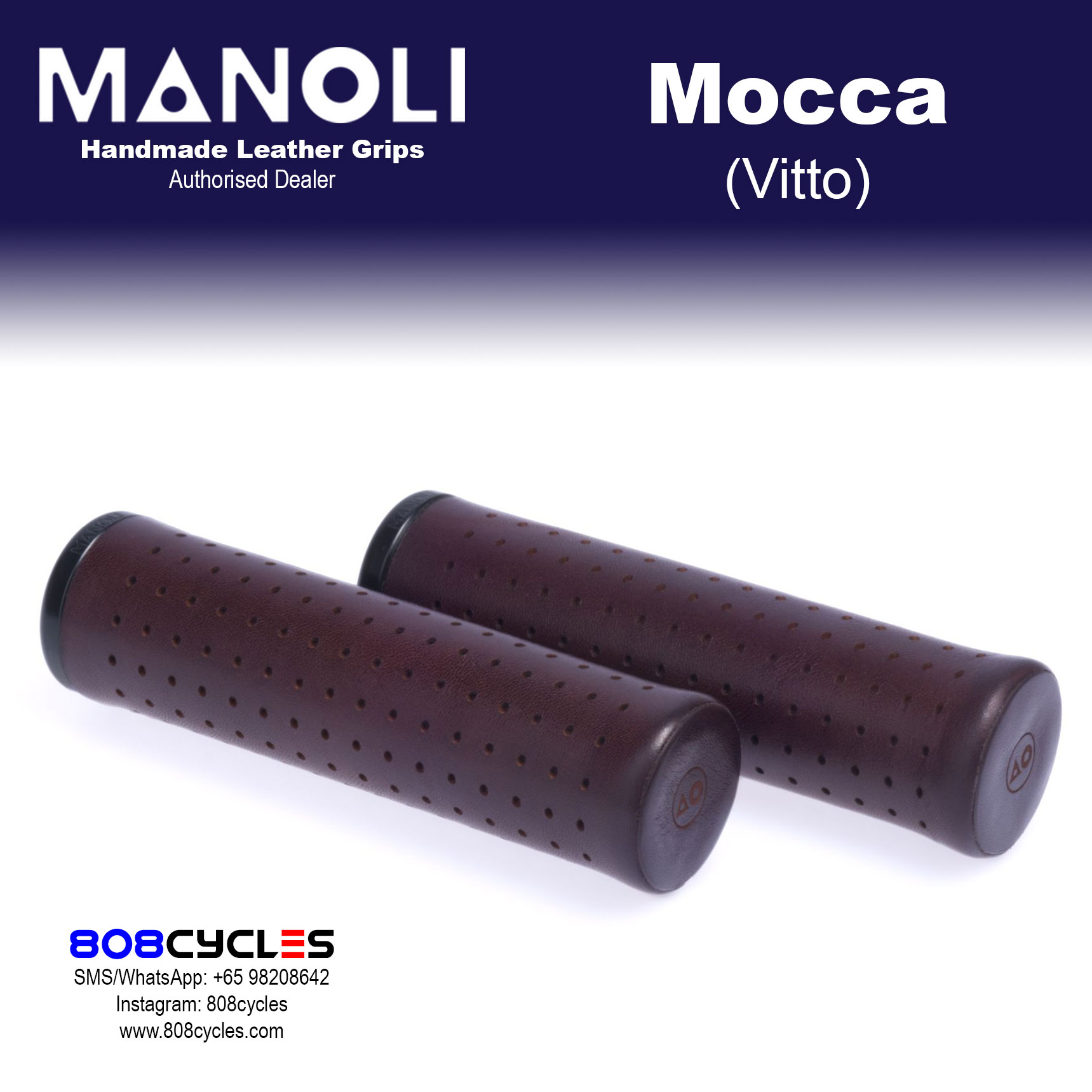 Manoli Leather Grips - Vitto Mocca - Image 2