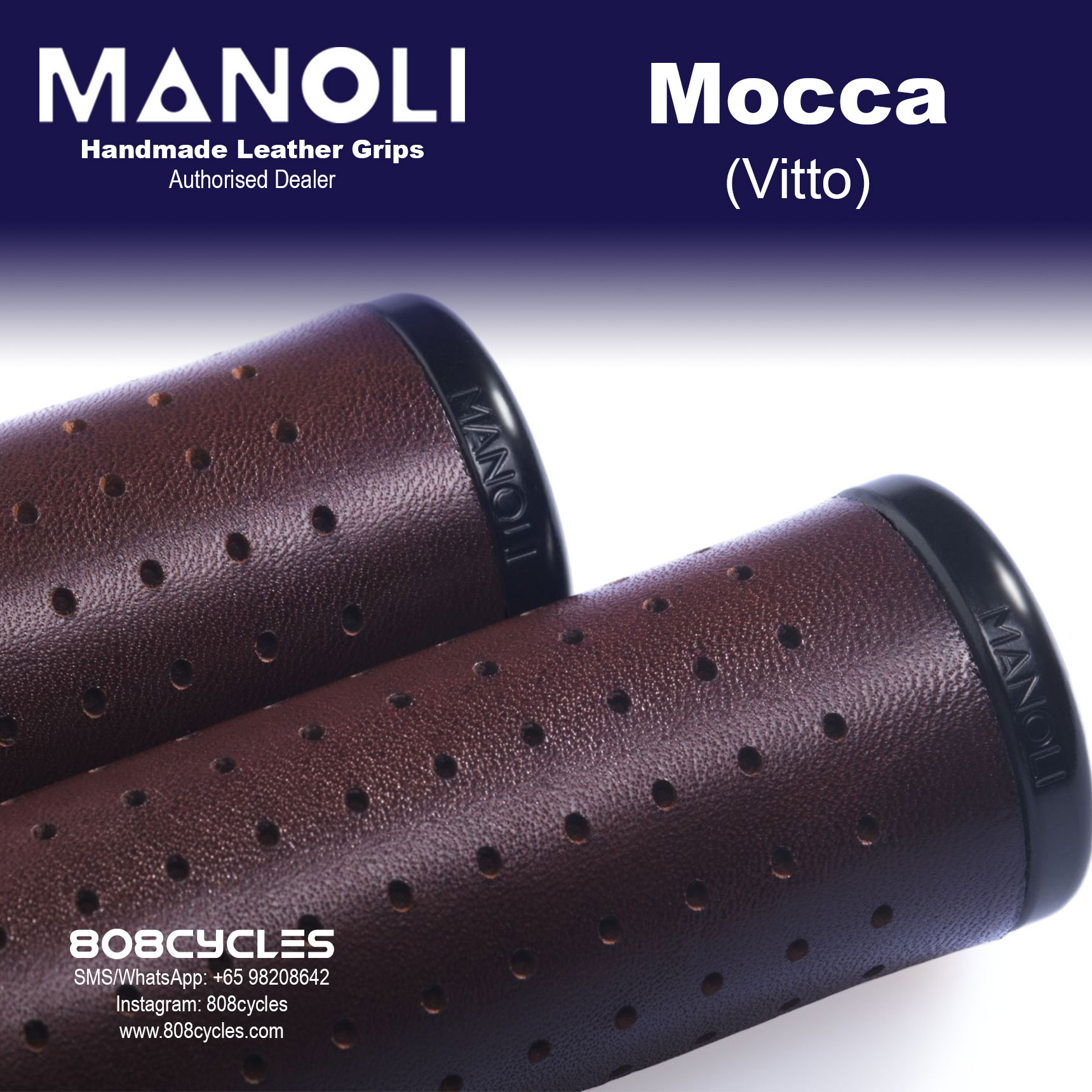 Manoli Leather Grips - Vitto Mocca - Image 3