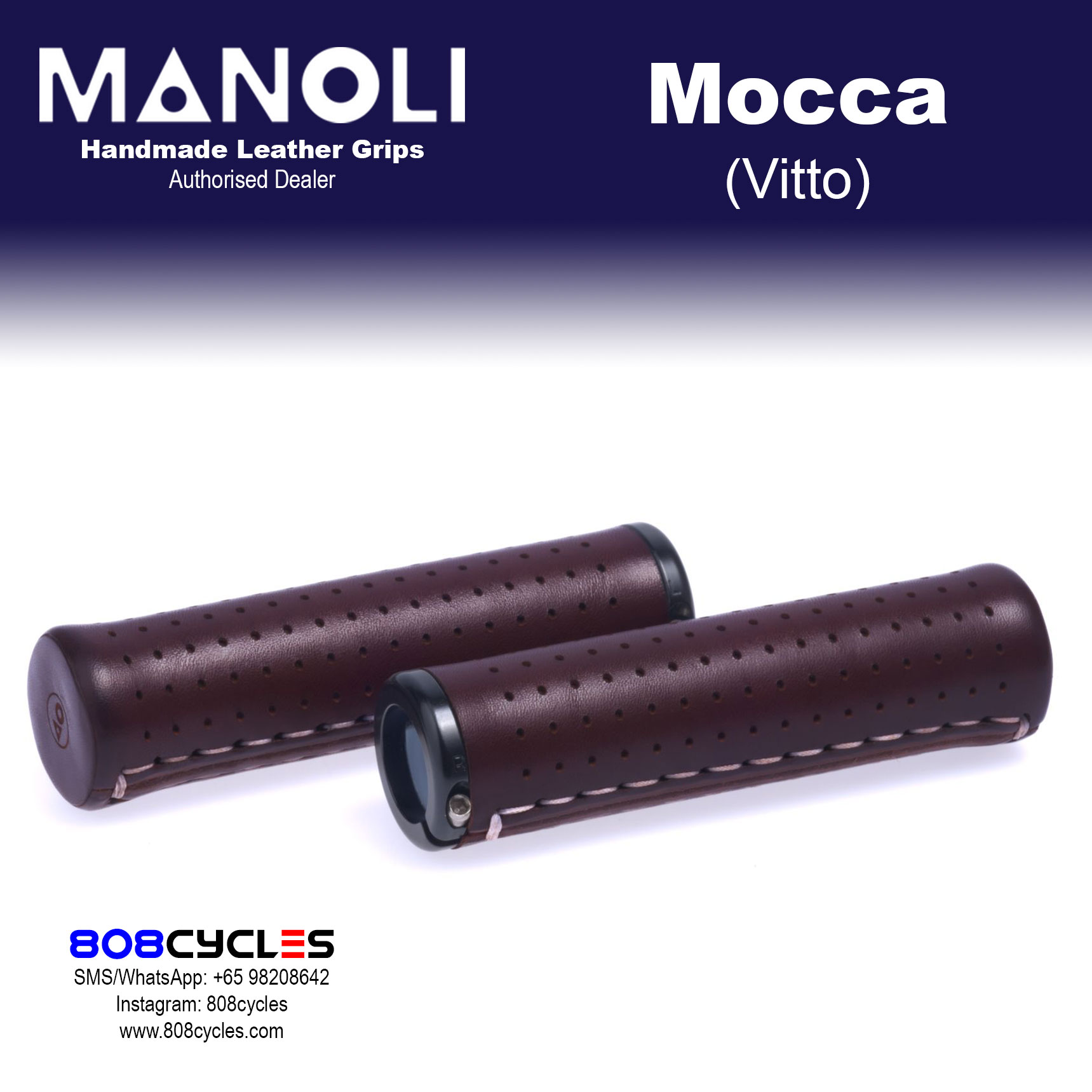 Manoli Leather Grips - Vitto Mocca - Image 4