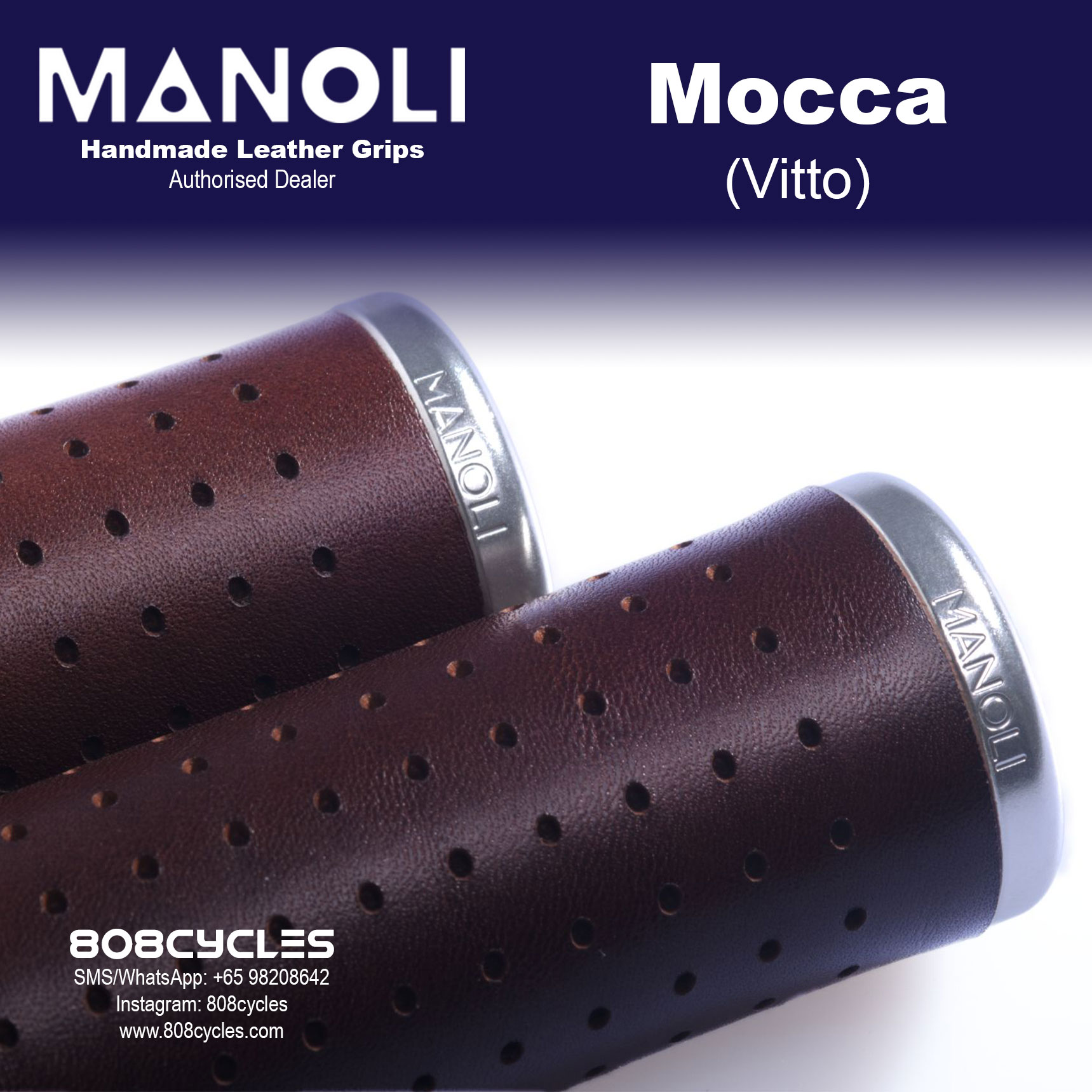 Manoli Leather Grips - Vitto Mocca - Image 5