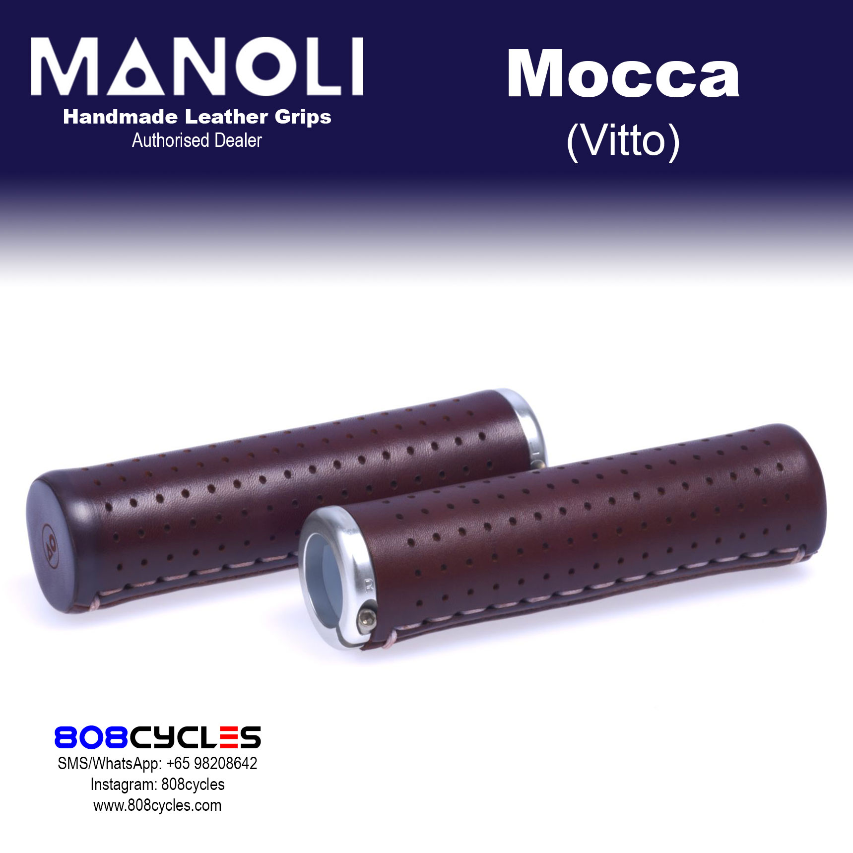 Manoli Leather Grips - Vitto Mocca - Image 6