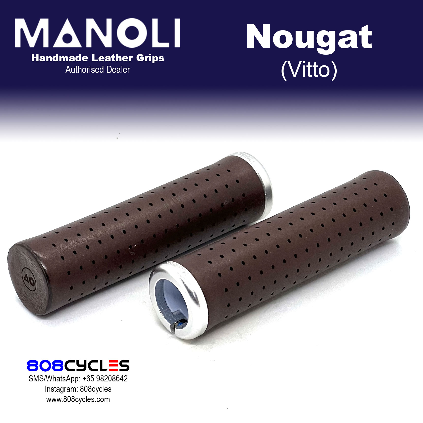 Manoli Leather Grips - Vitto Nougat