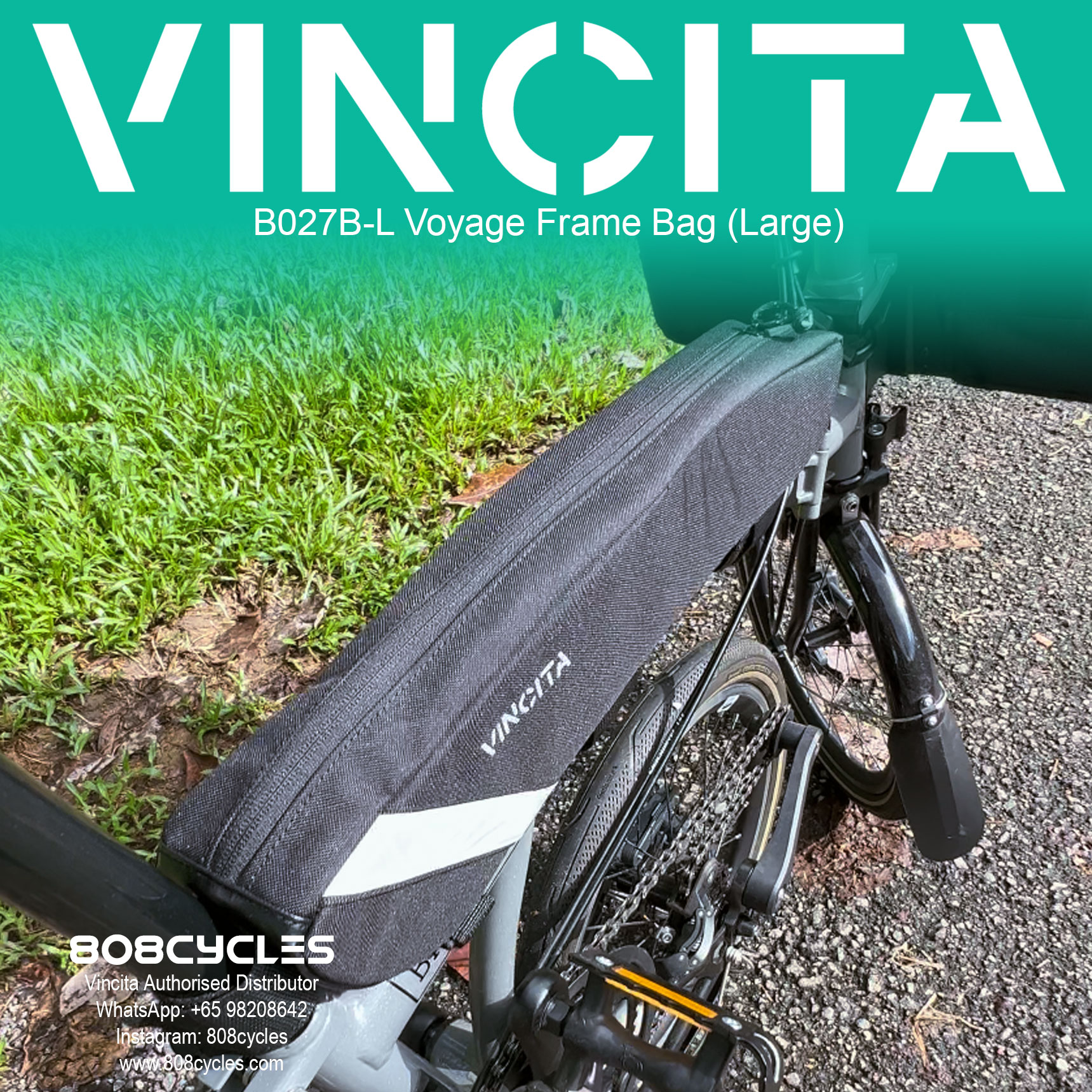 Vincita B027B-L Voyage Frame Bag L - Image 3