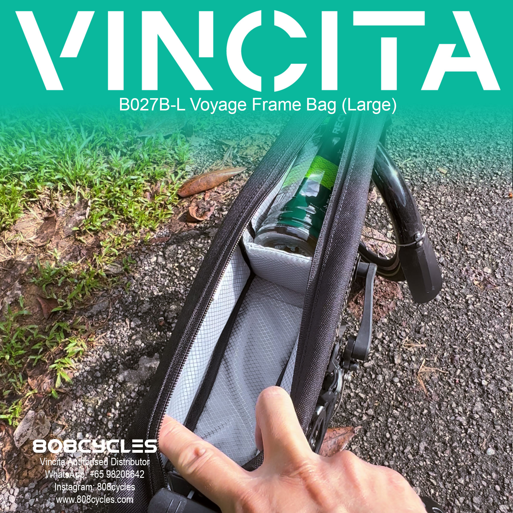 Vincita B027B-L Voyage Frame Bag L - Image 4