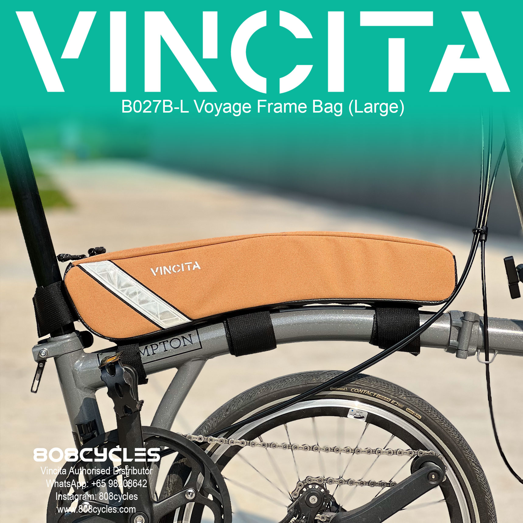 Vincita B027B-L Voyage Frame Bag L - Image 5