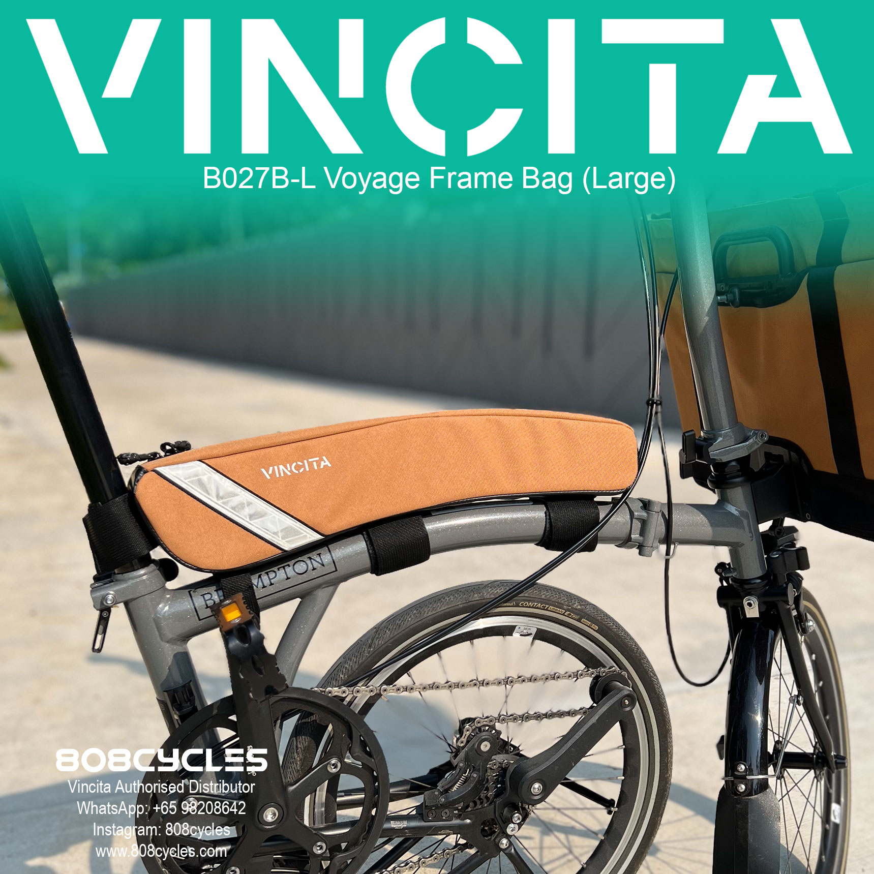 Vincita B027B-L Voyage Frame Bag L - Image 6
