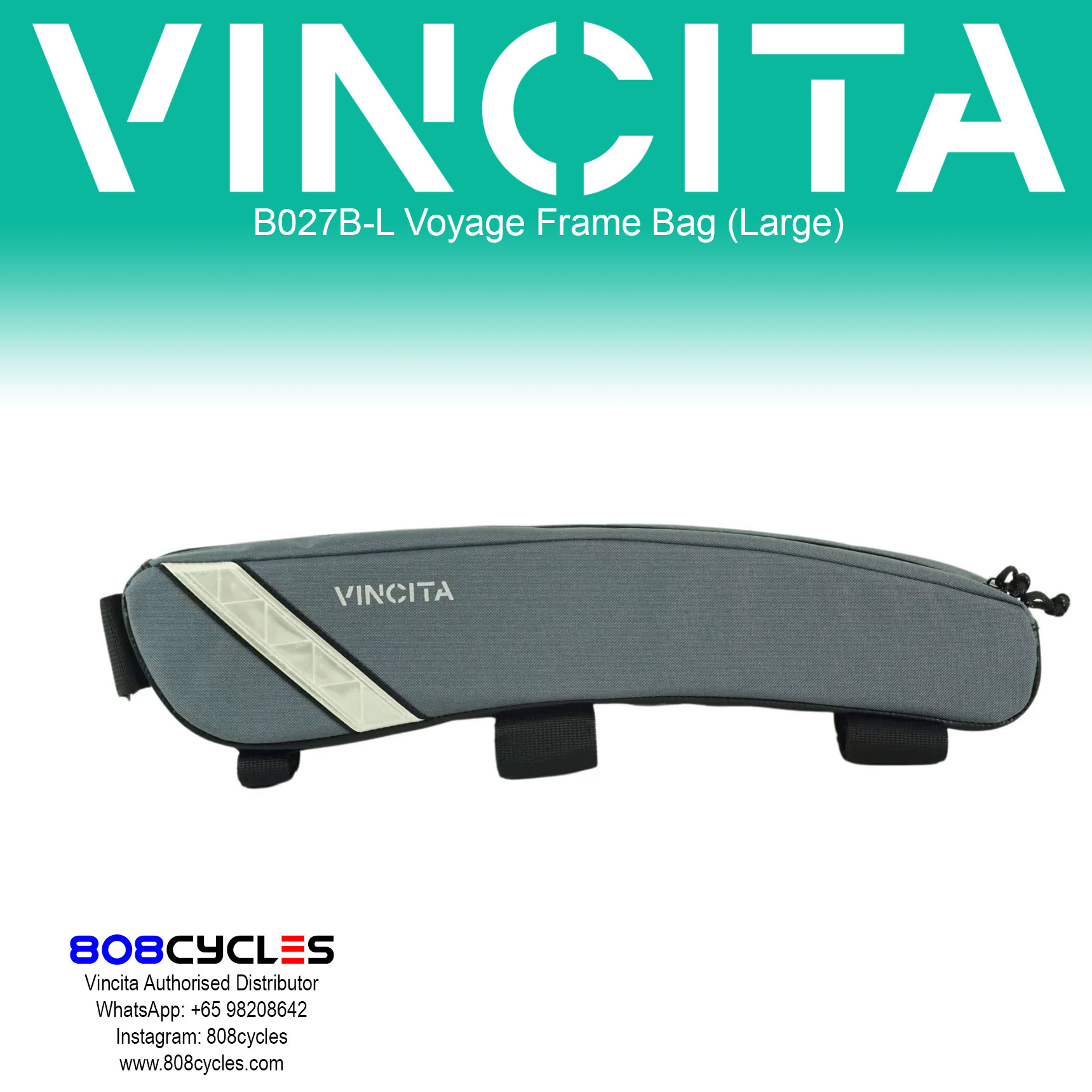 Vincita B027B-L Voyage Frame Bag L - Image 9