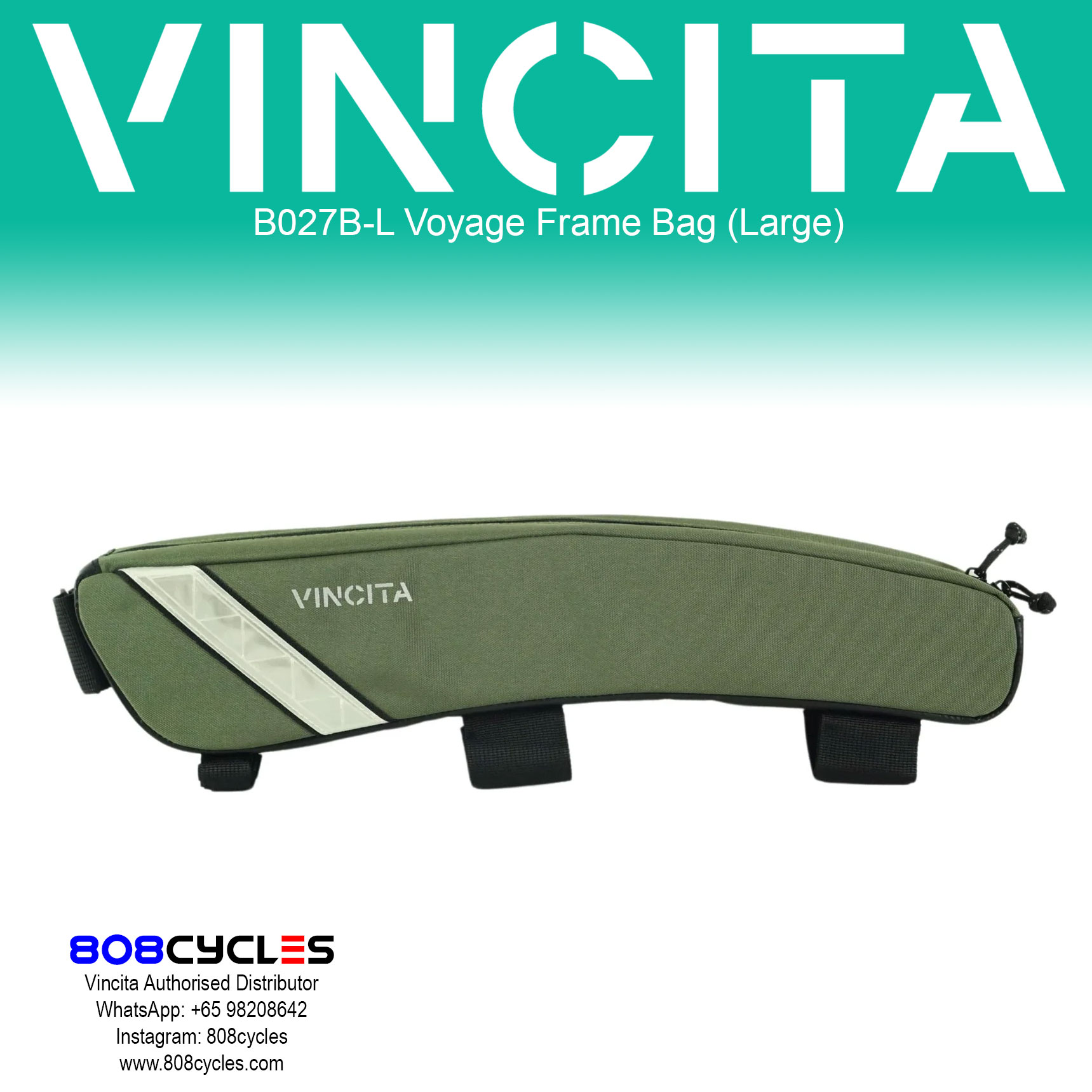 Vincita B027B-L Voyage Frame Bag L - Image 8