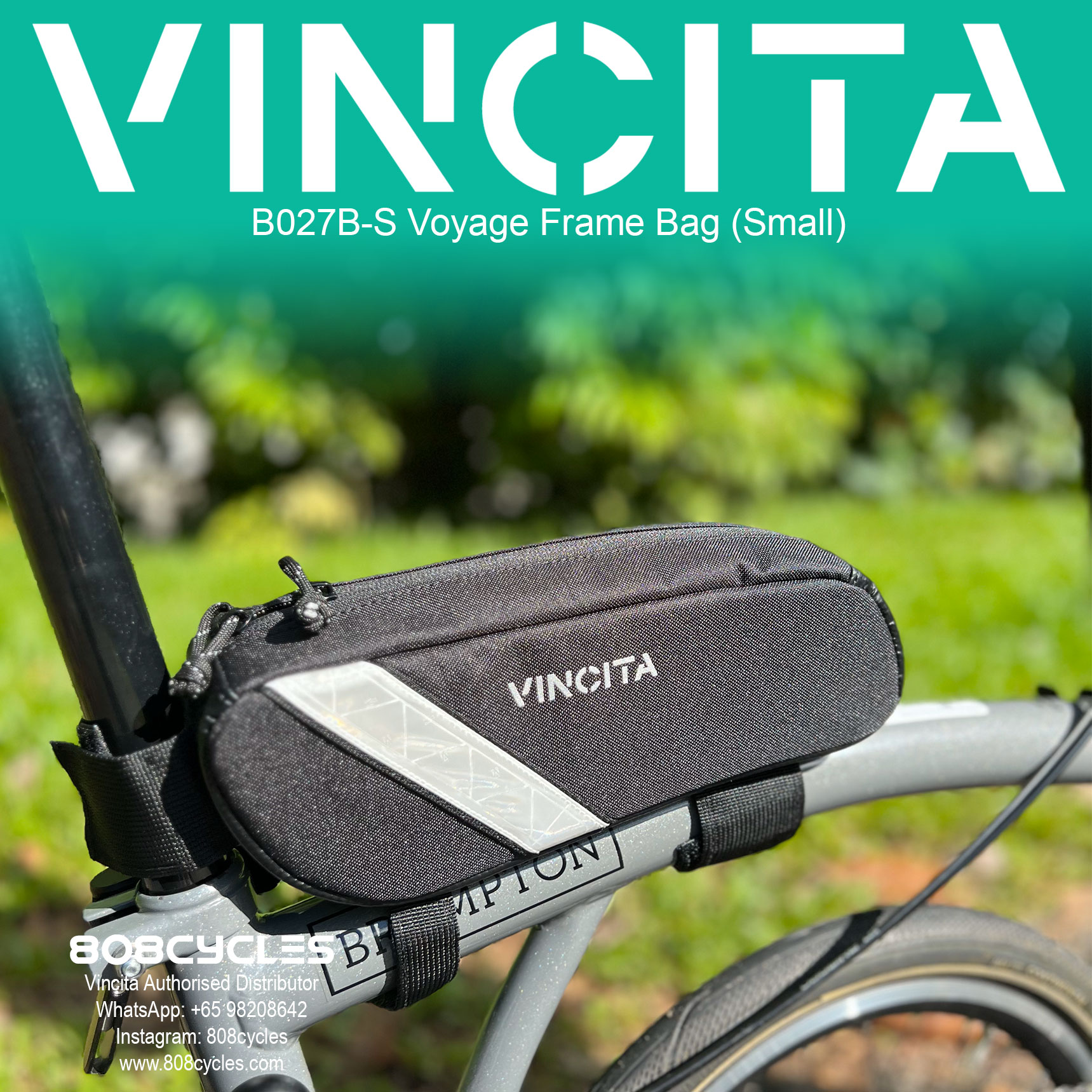 Vincita B027B-S Voyage Frame Bag S – 808 Cycles
